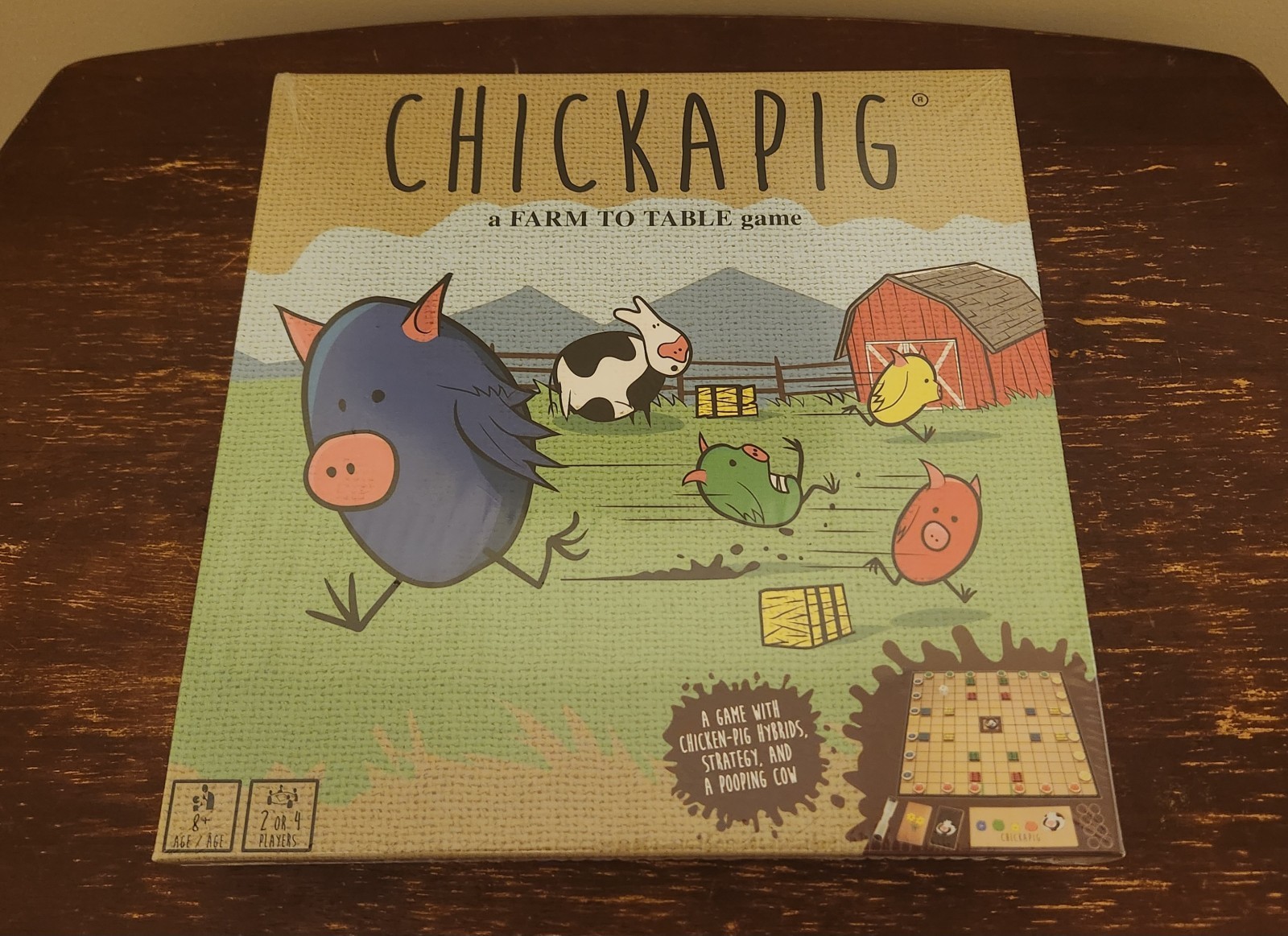 Chickapig New Strategic Board Game Family Friendly Game For 2 or 4 Players