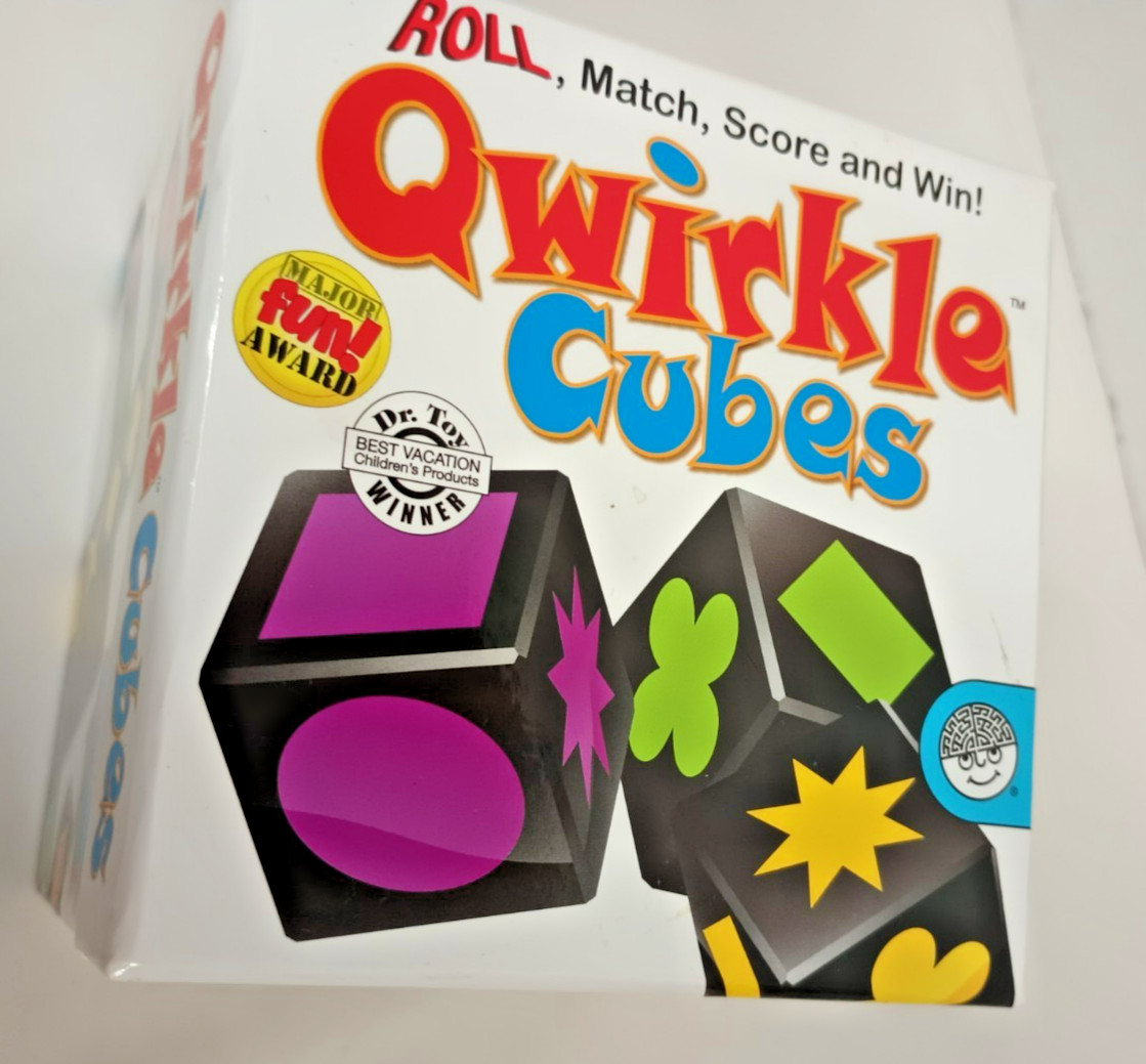 Qwirkle Cubes Game Mix Match Roll Win Mindware 2009 Dice Family Night Complete
