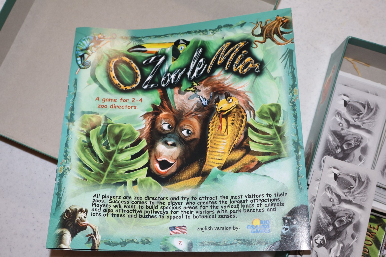 O Zoo Le Mio Family Board Game from Gigamic/Rio Grande Games, Complete