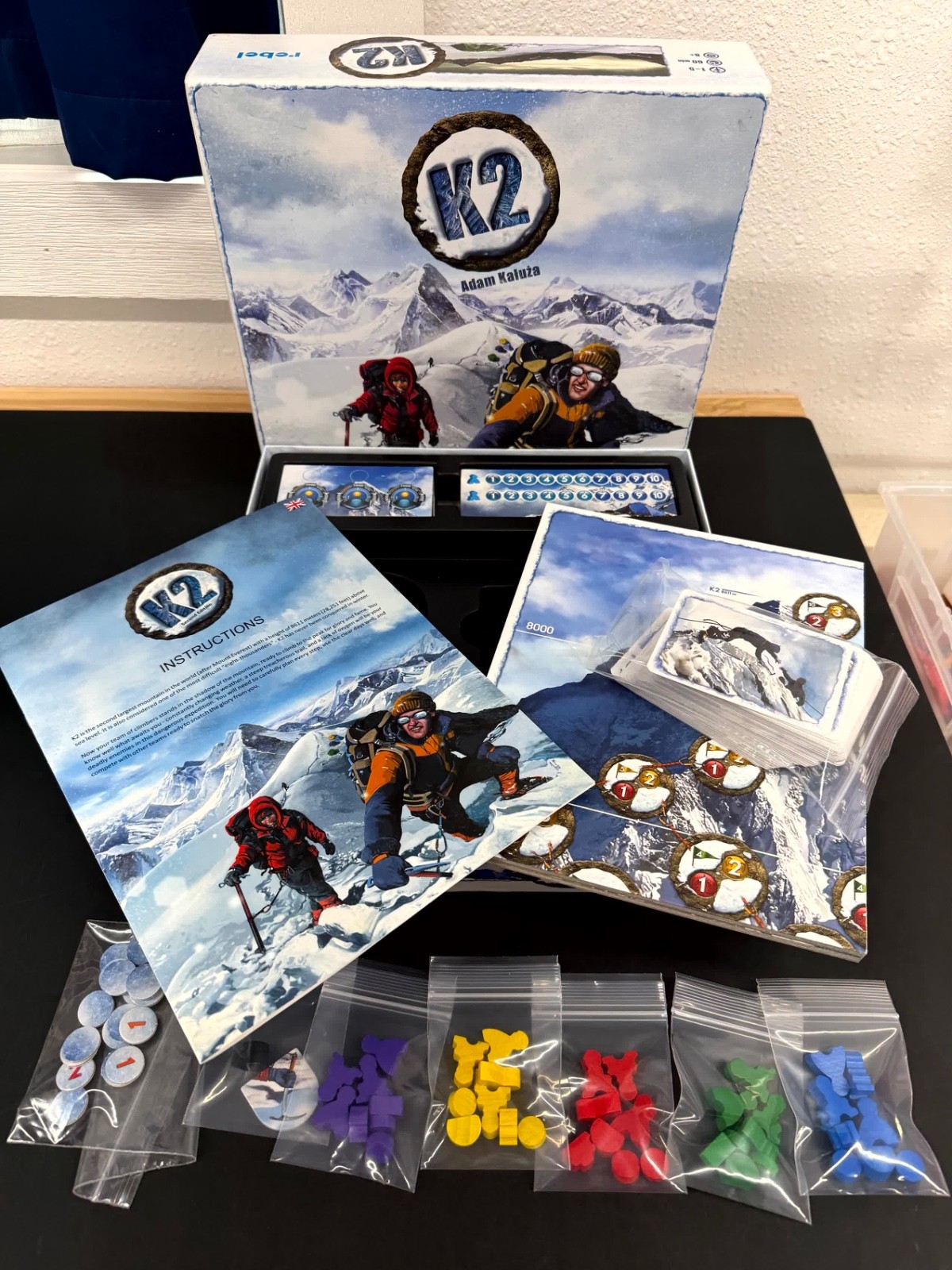 K2 Board Game 4th Edition 2016 Rebel Games English/Polish COMPLETE