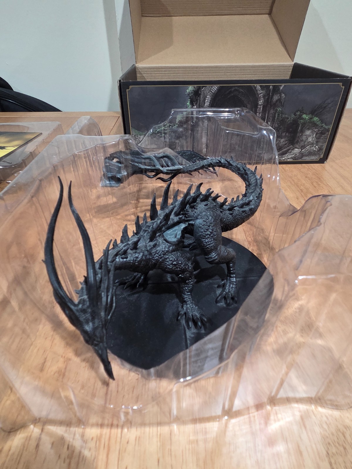 Dark Souls Board Game Black Dragon Kalameet Expansion – PAINTED MINI – unplayed