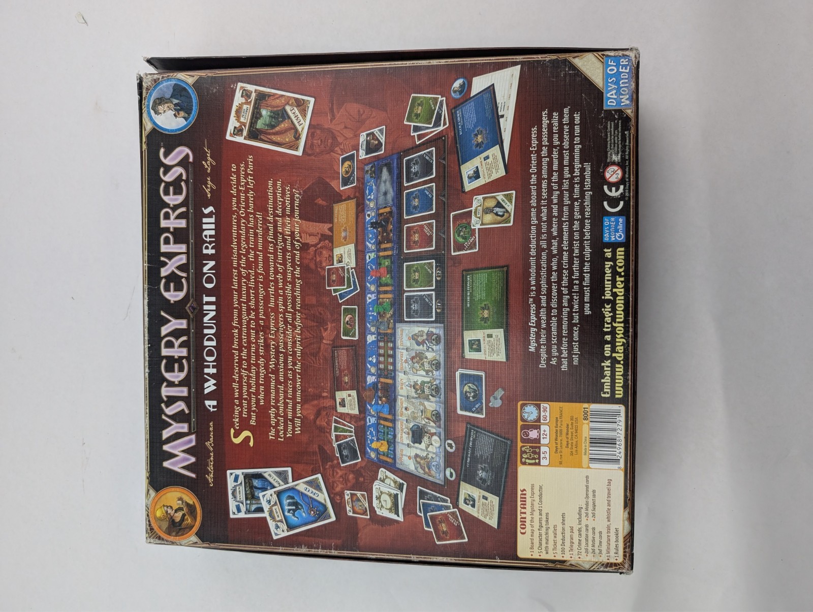 Mystery Express Days of Wonder A Whodunit On Rails – Board Game – 2010