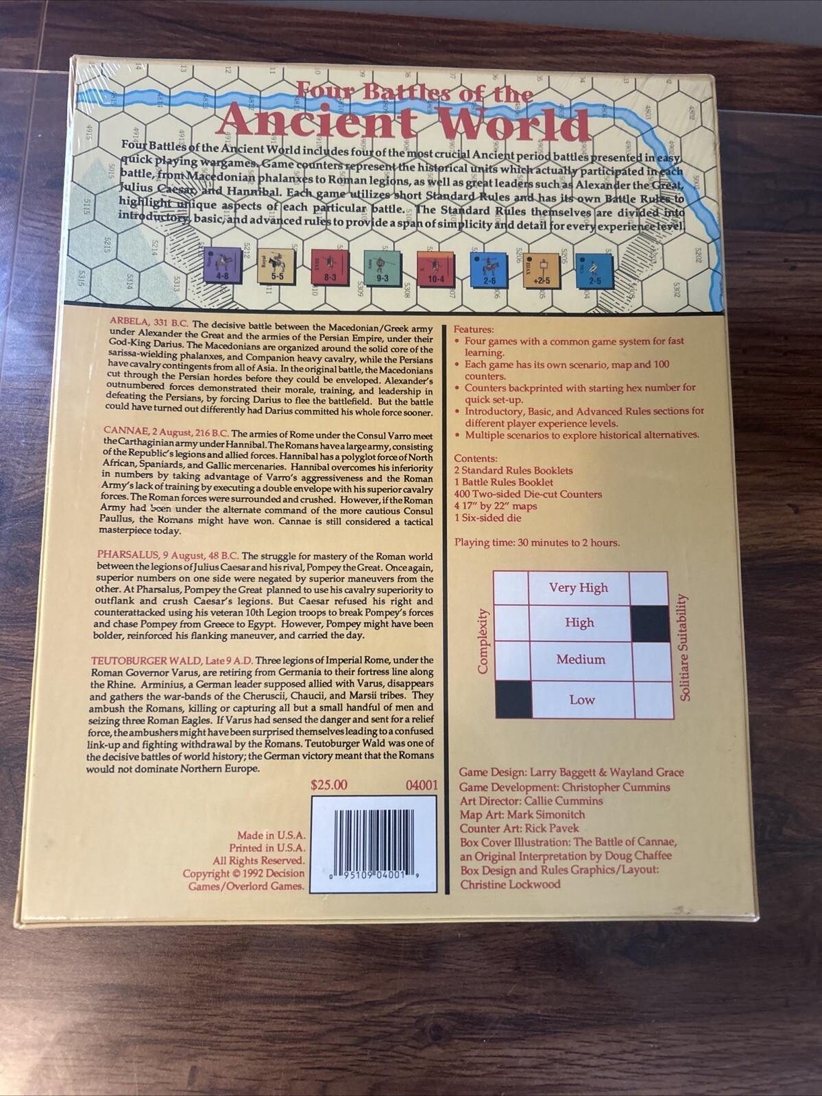 Four Battles of the Ancient World – Decision Overlord Games wargame New & Sealed