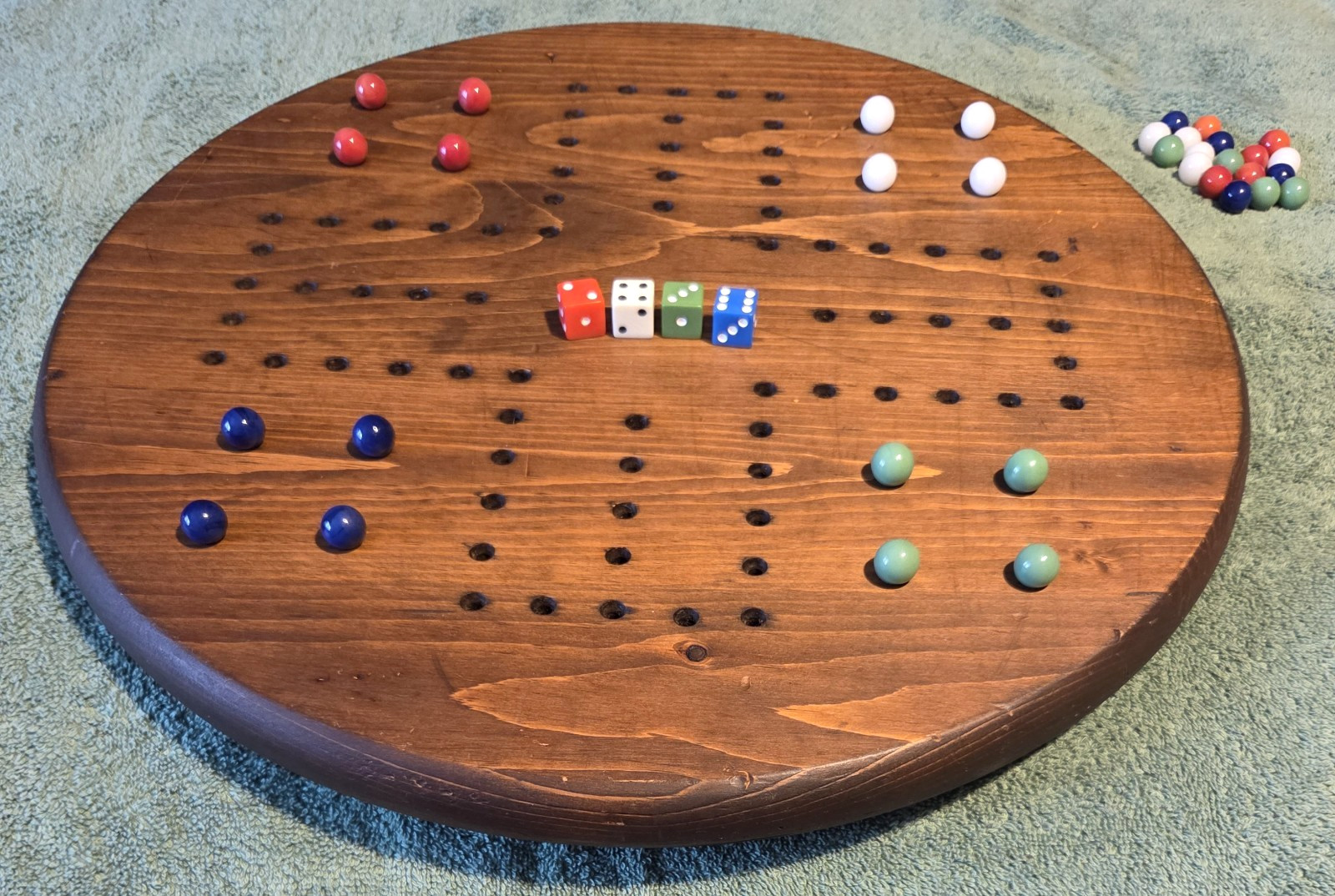 Vintage Aggravation / Wahoo Board Game, Complete with Marbles for 2-4 Players