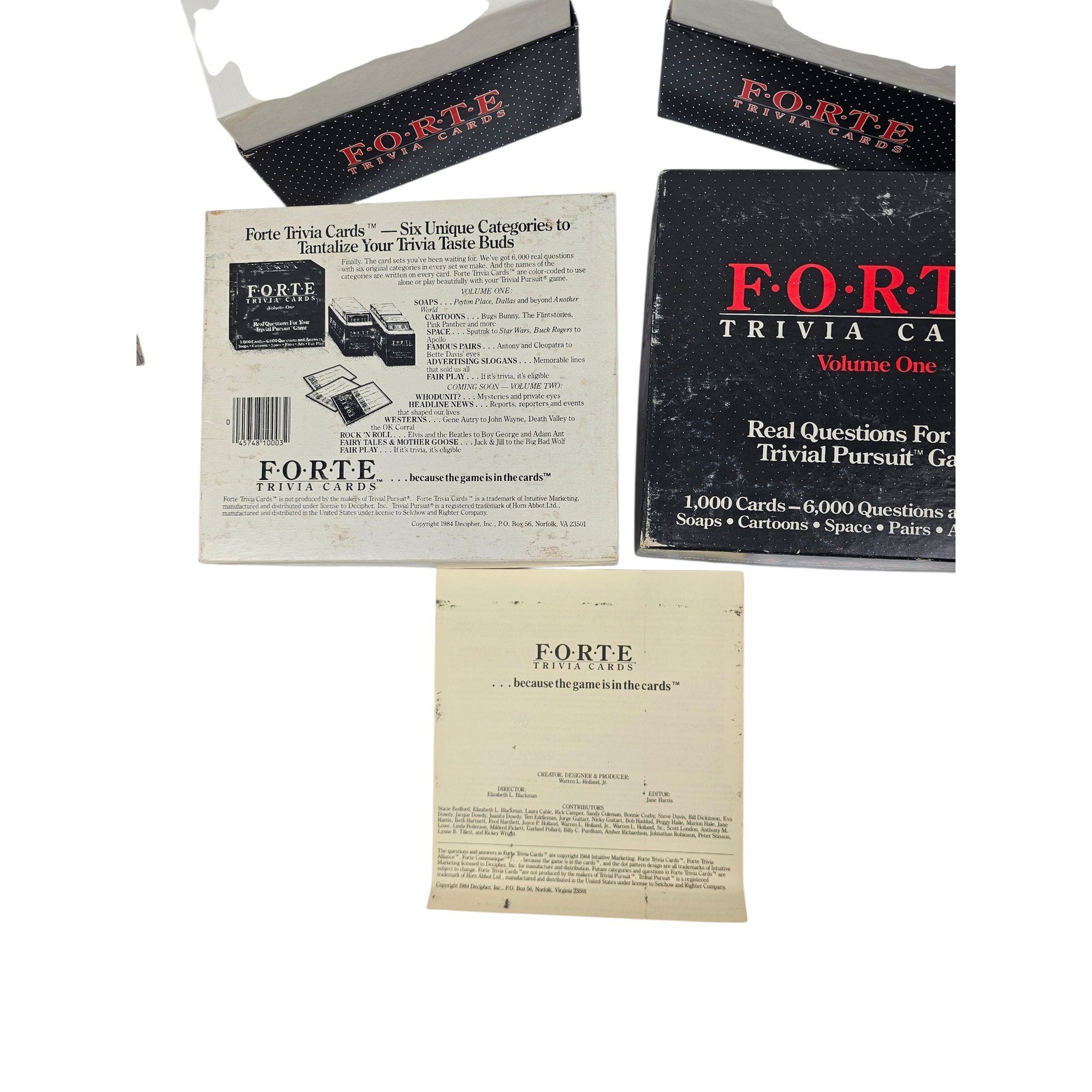 Scrabble Tile Lock Board Game Phase 10 Card Game Forte Trivia Cards Bundle