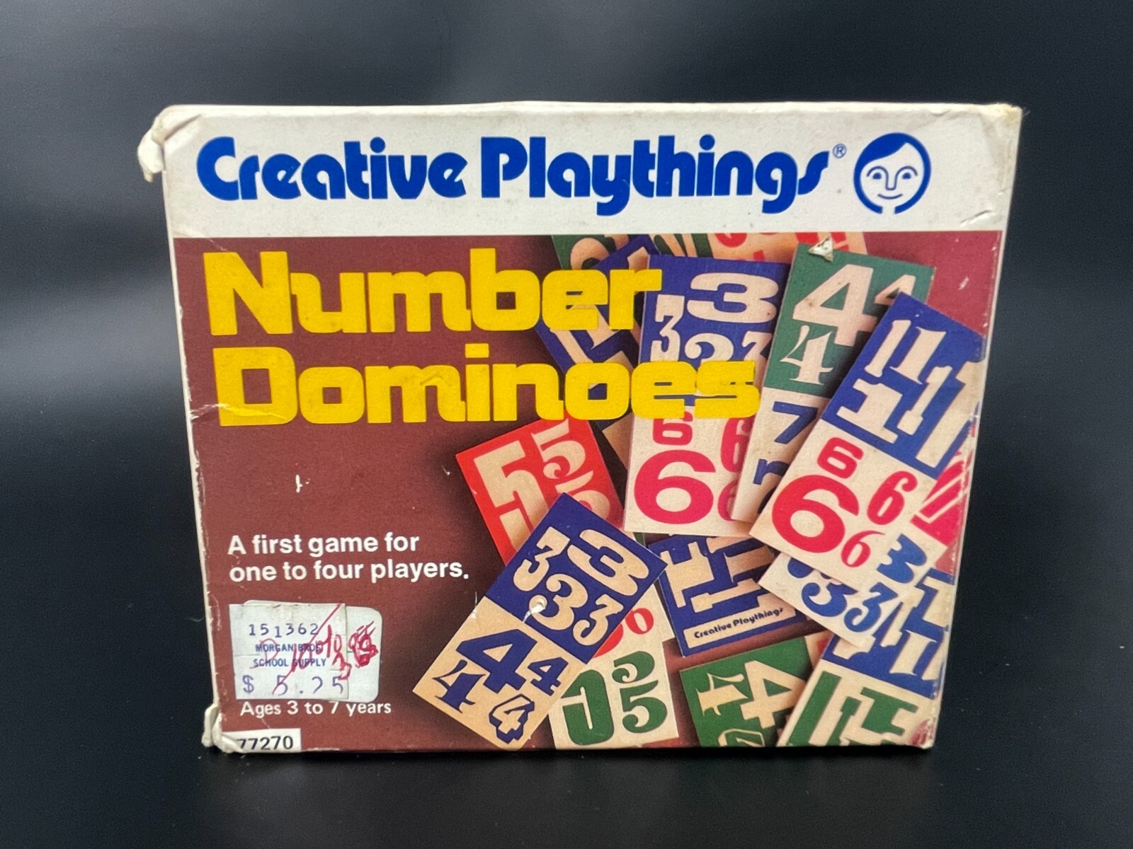 Creative Playthings Number Dominoes First Game One to Four Players USED