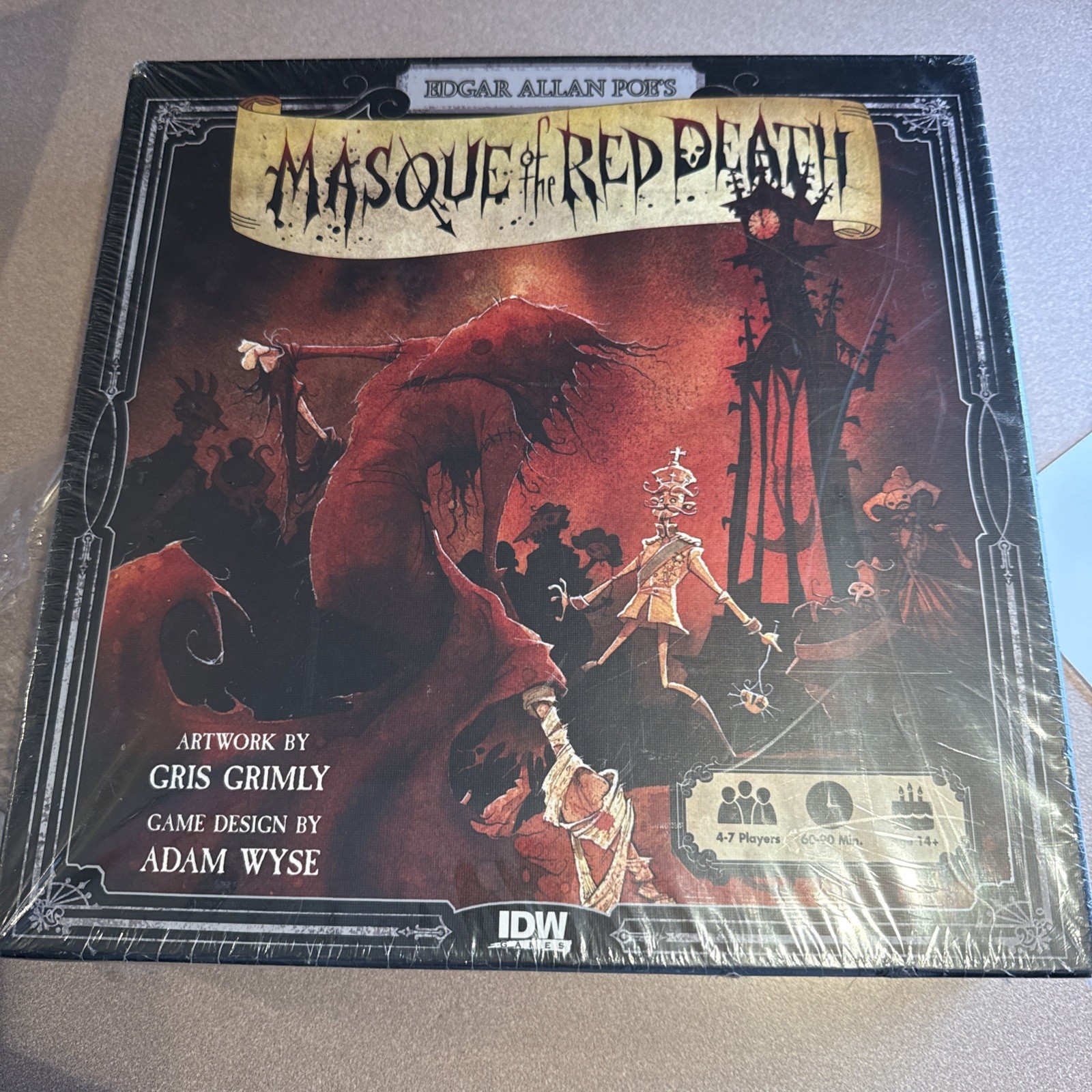 Edgar Allan Poe Masque of the Red Death Board Game Horror Gothic NEW