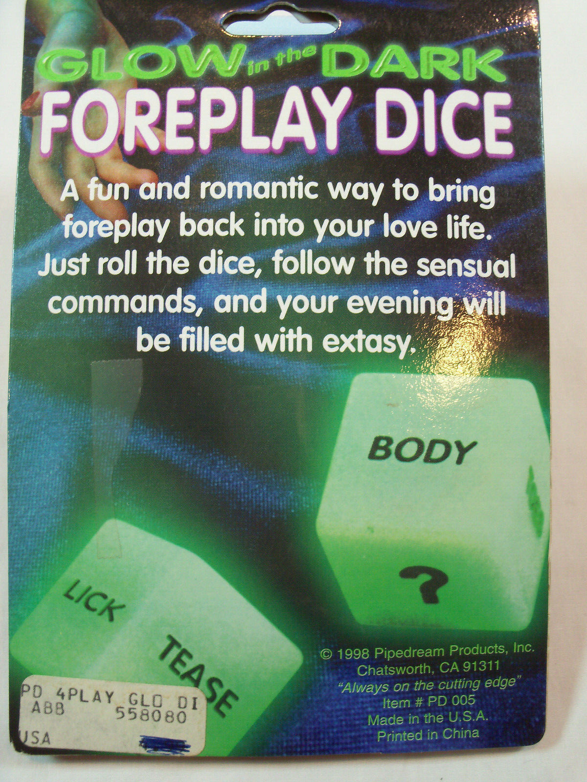 Foreplay Dice Glow in the Dark Dice Romantic Couples Foreplay Fun