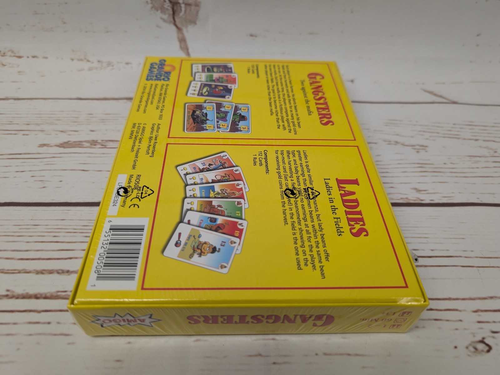 Bohnanza Ladies & Gangsters Card Game Uwe Rosenberg 2014 NIS Rio Grande Games