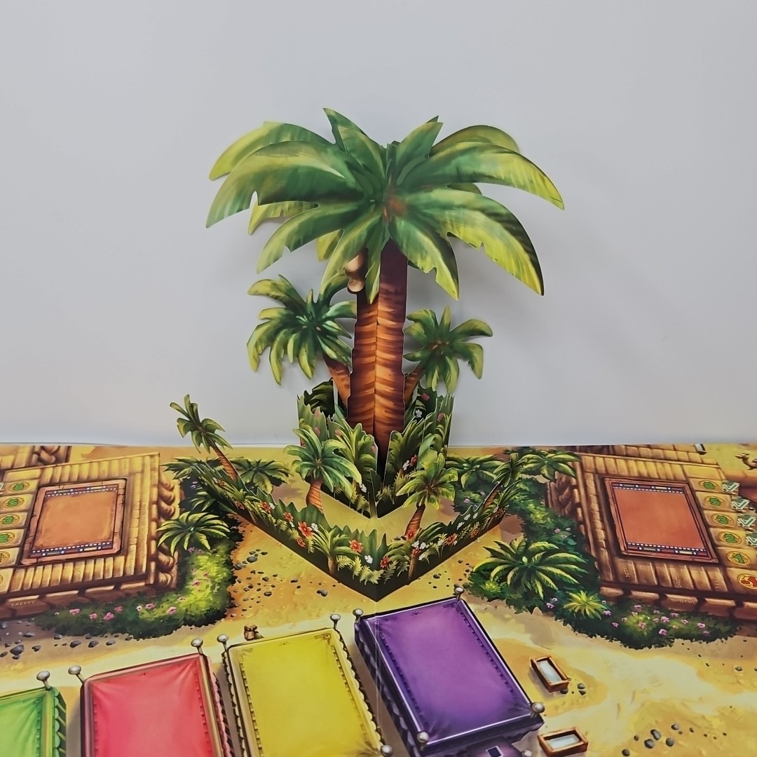 Camel Up | Game Board w/ 3D Palm Tree & Manuel Replacement Game Pieces