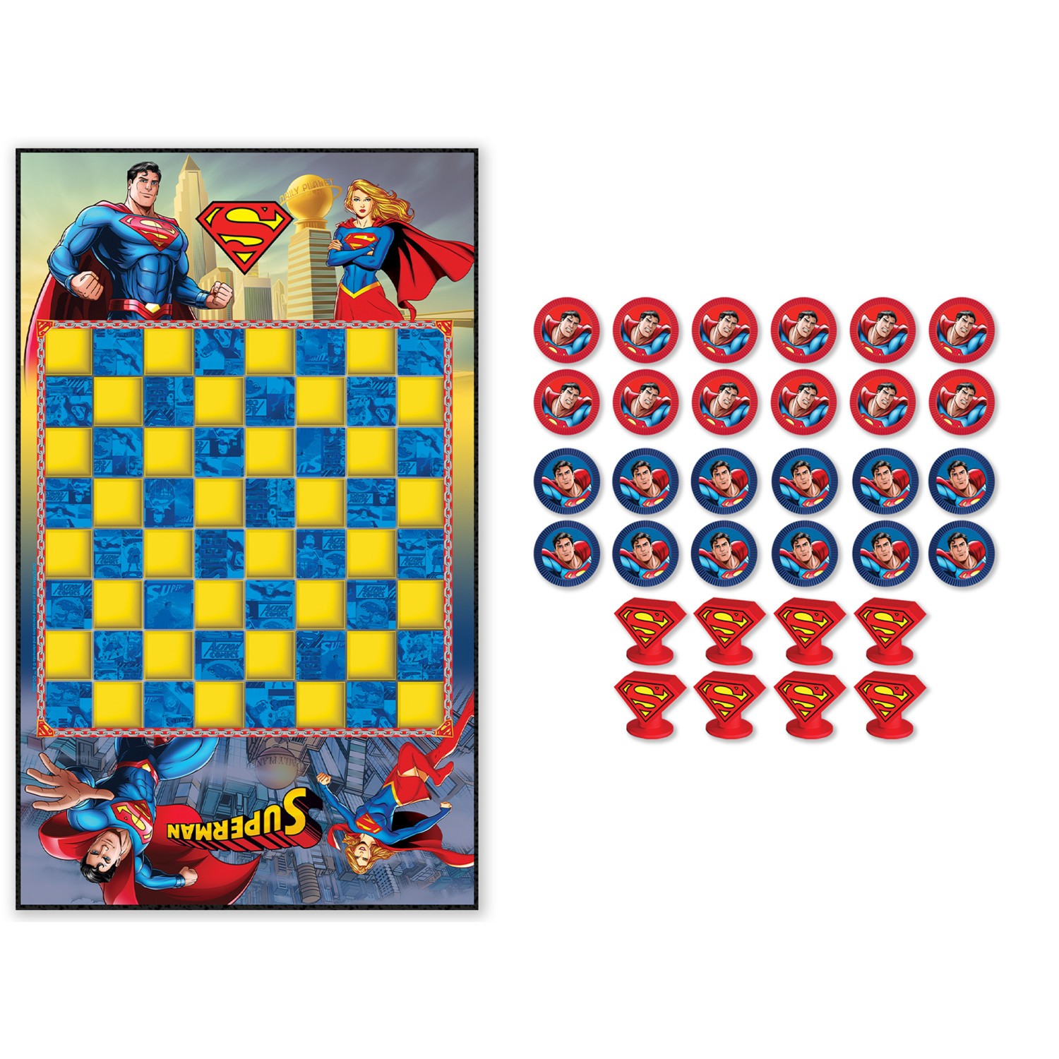 MasterPieces – Superman – Officially Licensed Checkers Board Game