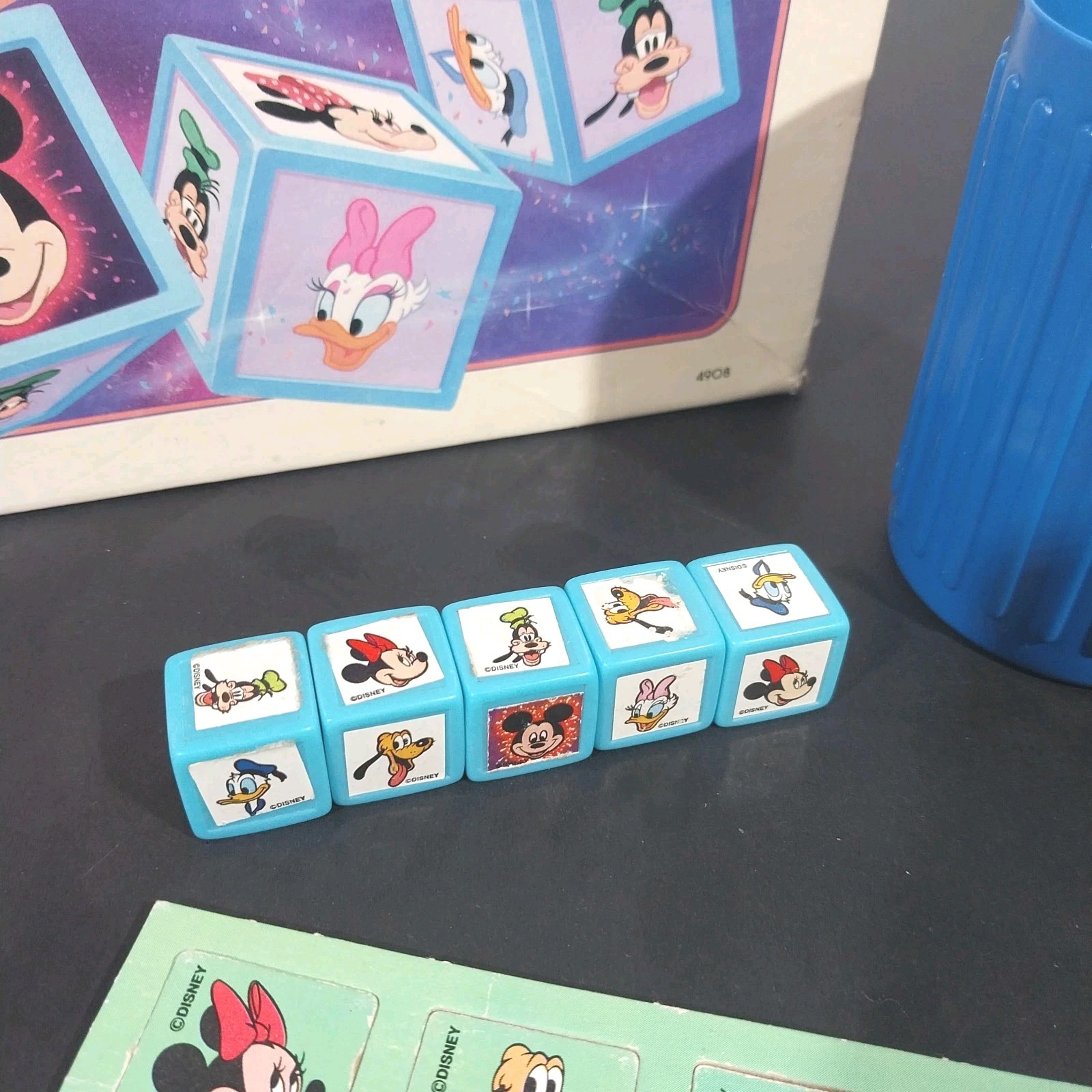 Vintage Mickey Mouse Yahtzee Game 1988 Milton Bradley Disney 4908 COMPLETE
