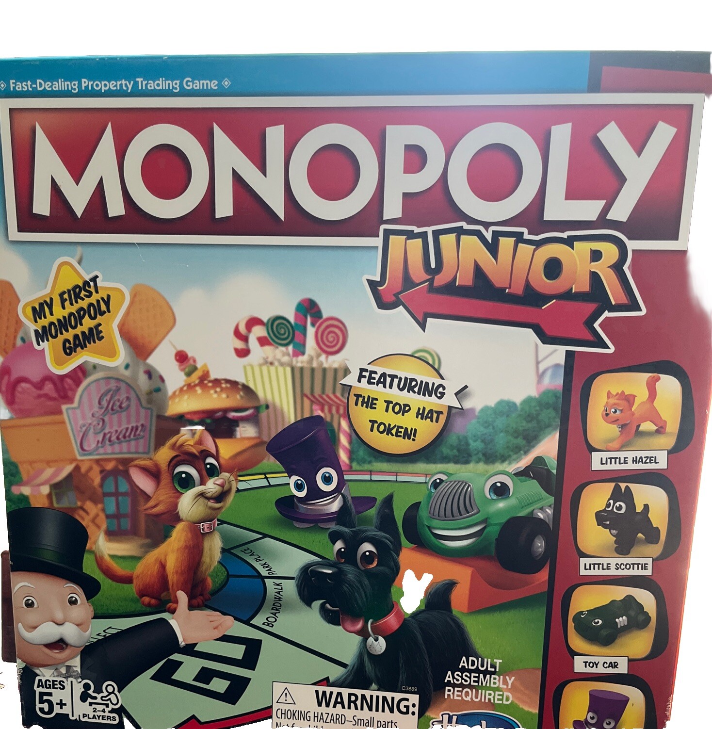 Hasbro Gaming Monopoly Junior Board Game, Ages 5 and up- Complete