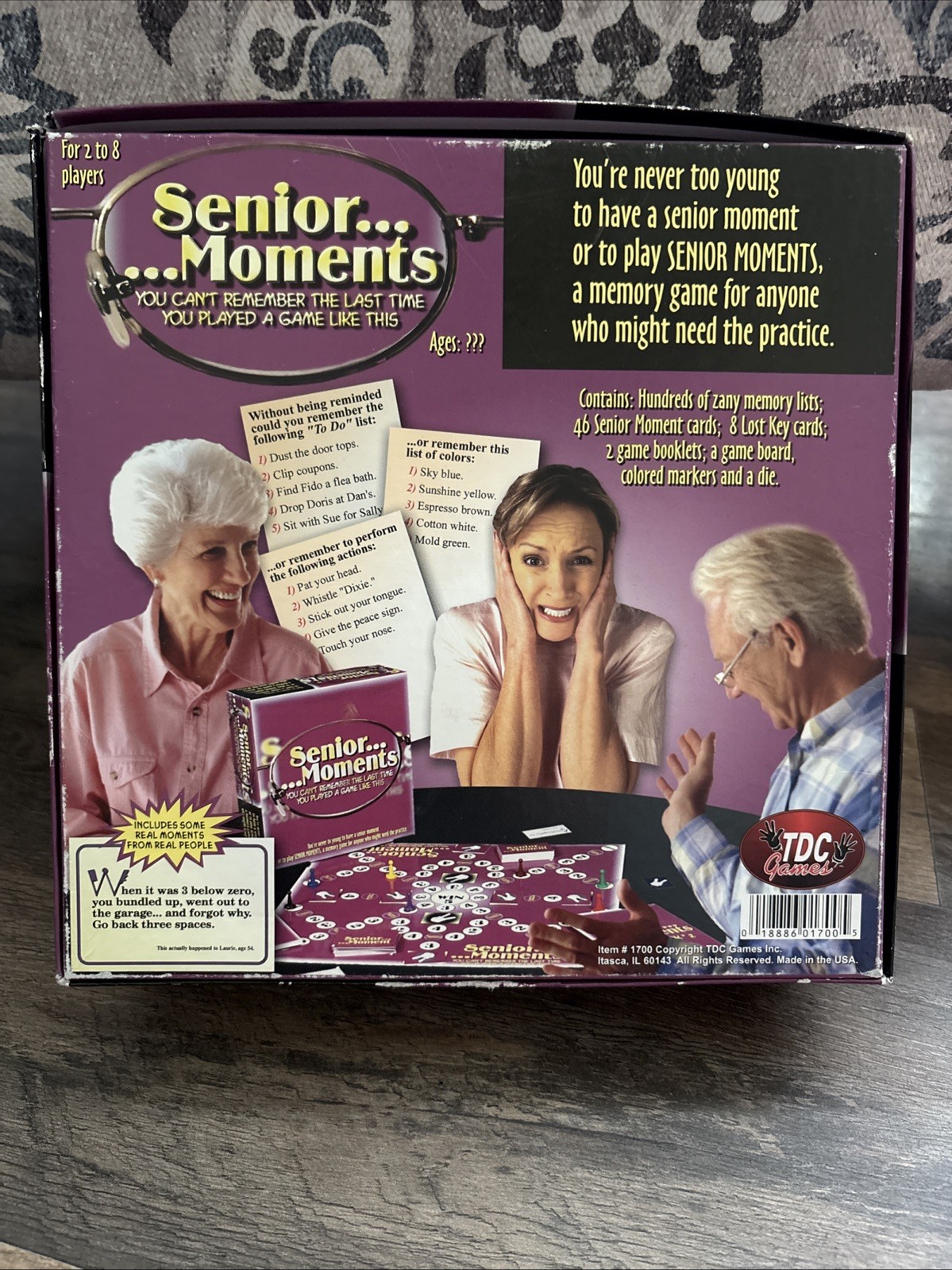 Senior Moments Game – EUC – COMPLETE – TDC Games