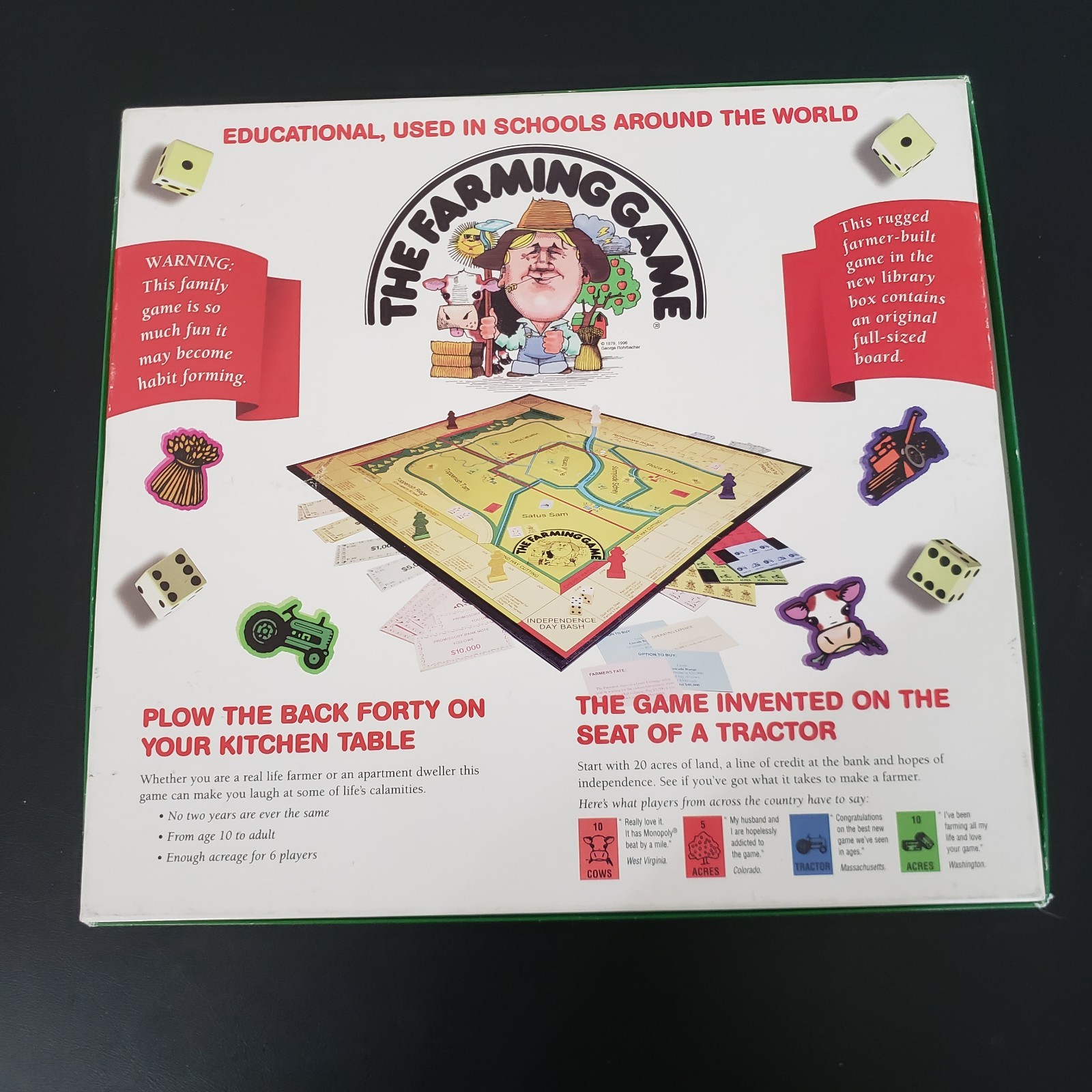 Vintage The Farming Game Harvest the Fun! 1996 Complete
