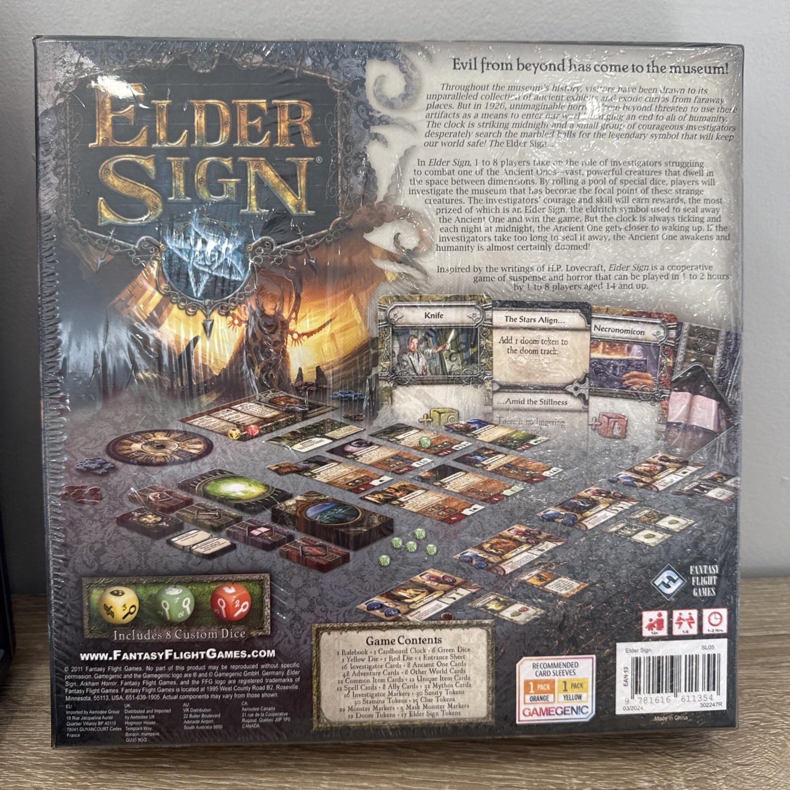 Elder Sign Board Game Arkham Horror Files Fantasy Flight NEW Sealed Complete
