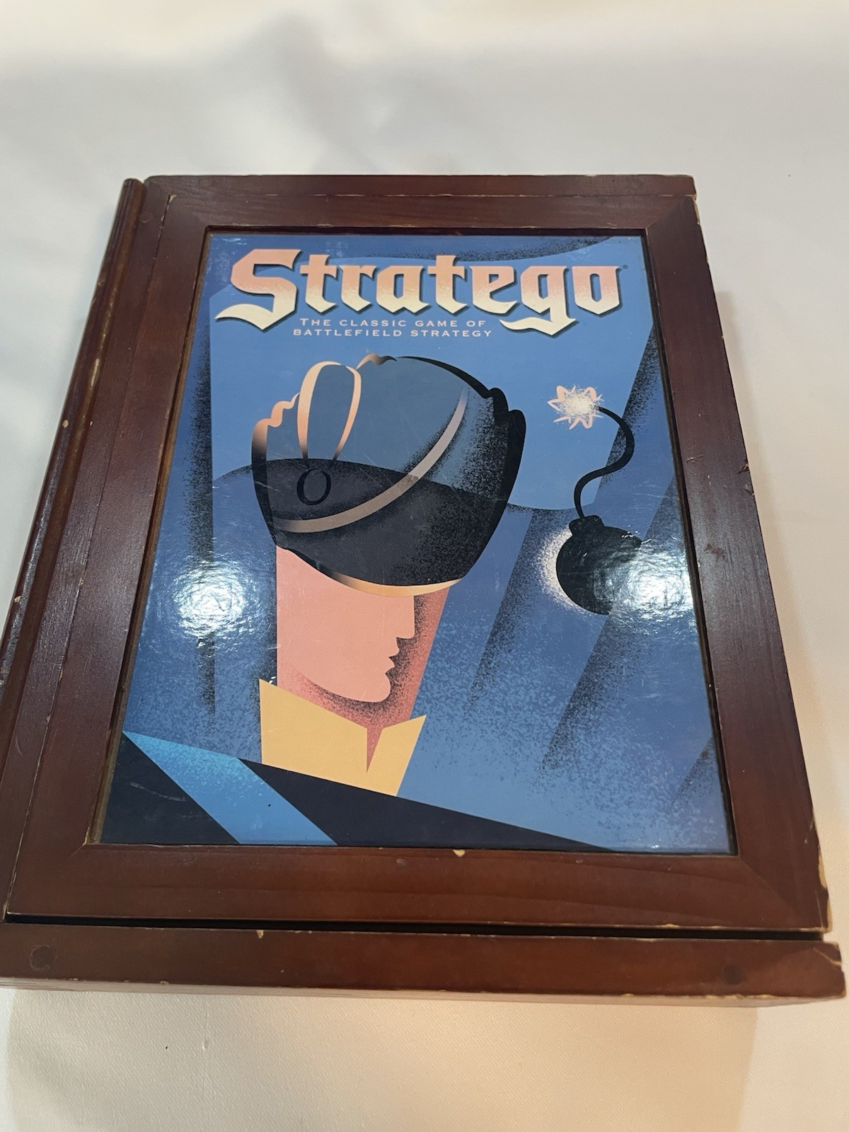 Stratego Vintage Game Collection Bookshelf Edition Wooden Box Case