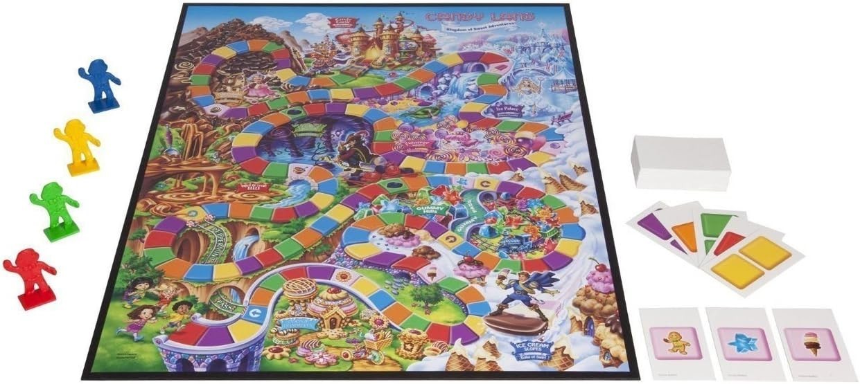 Hasbro Gaming Candy Land Kingdom of Sweet Adventures Board Game for Kids, Easter