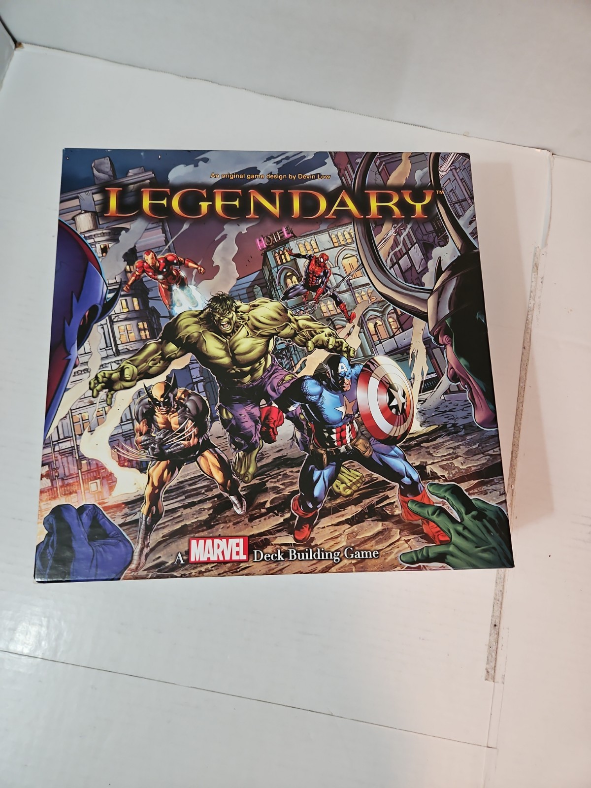 Legendary: A Marvel Deck Building Game base game with 500 cards used Original V