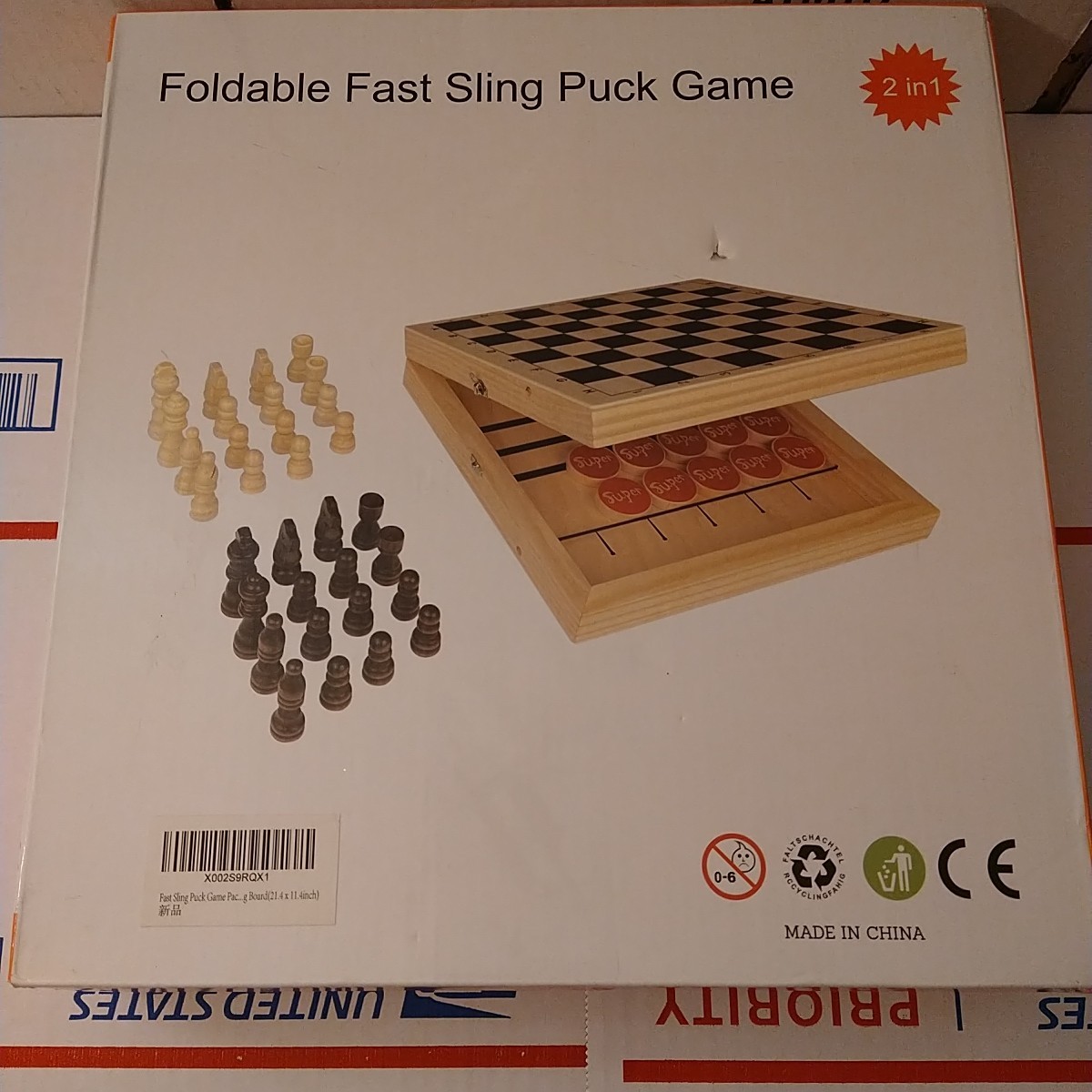 Fast Sling Puck Game – 2 in1 Chess Board and Desktop Battle Super Winner Game