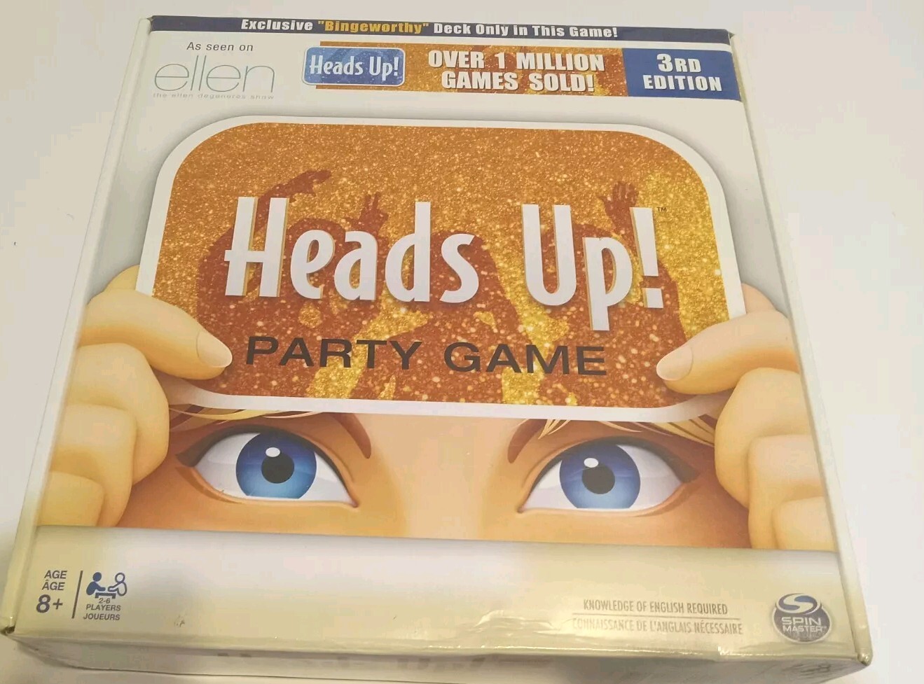 Heads Up! Party Game 3rd Edition NEW SEALED an As Seen on Ellen Free Shipping!!