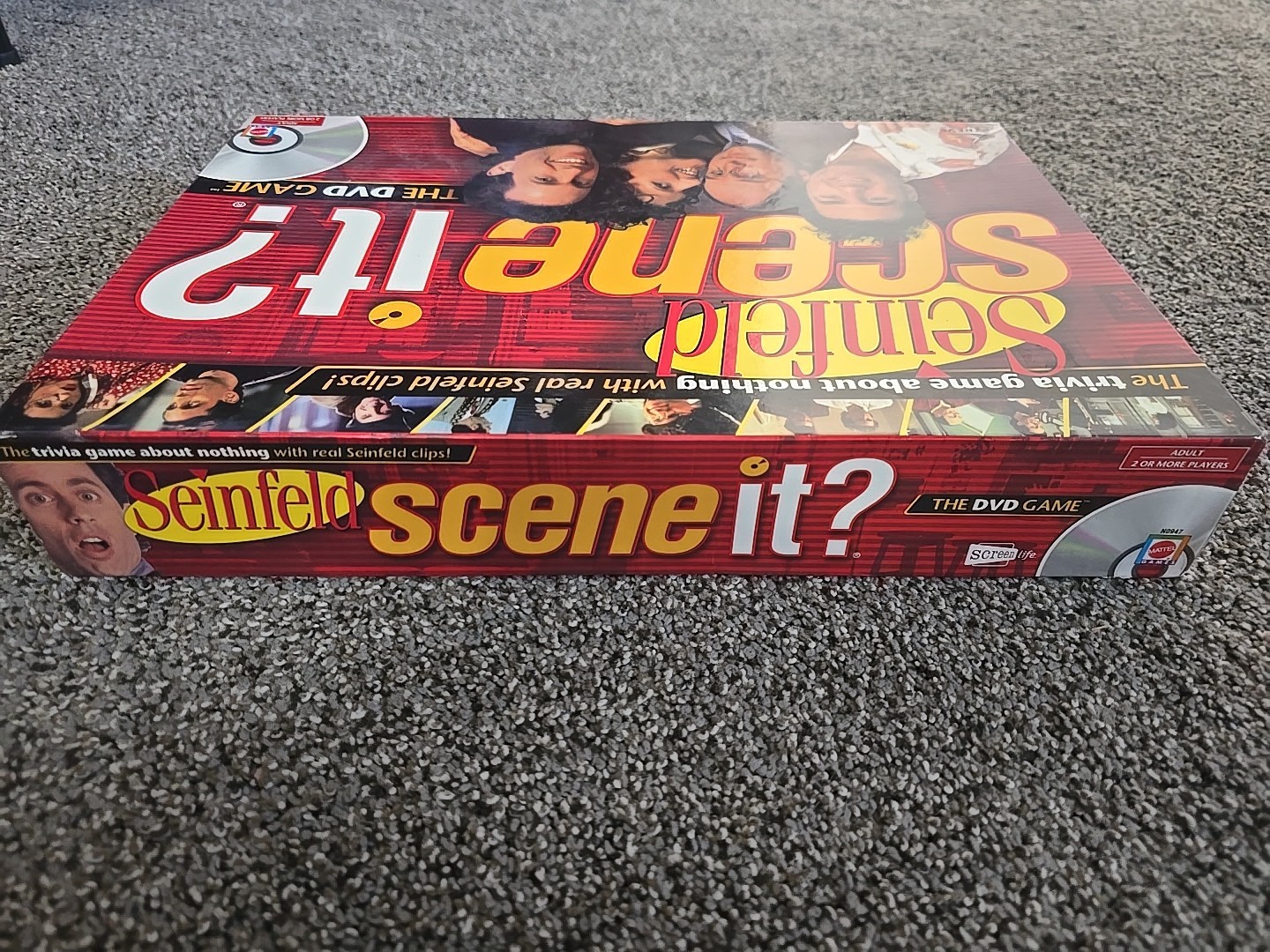 Seinfeld Scene It DVD Board Game Mattel Complete Trivia Free Ship Add’l