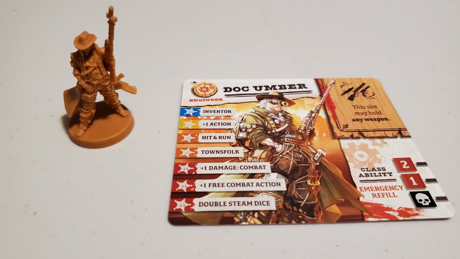 Zombicide Undead or Alive Steampunk Extras Doc Umber