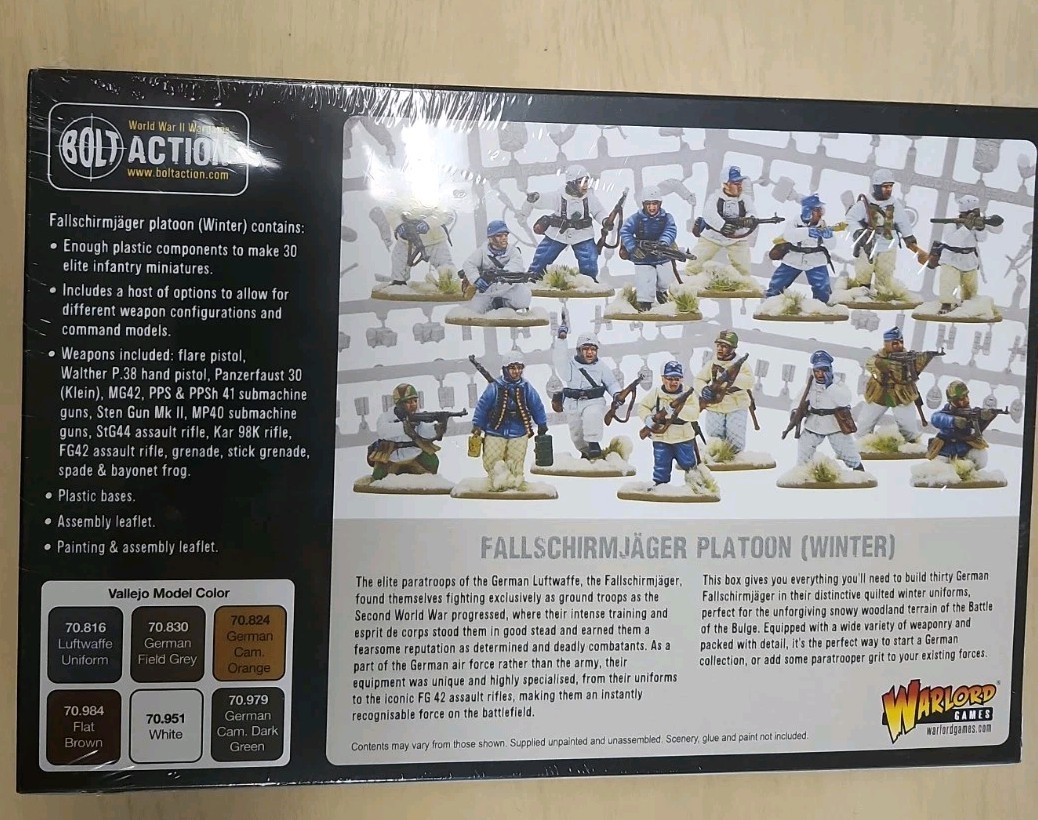 Bolt Action: Fallschirmjager Platoon (Winter)