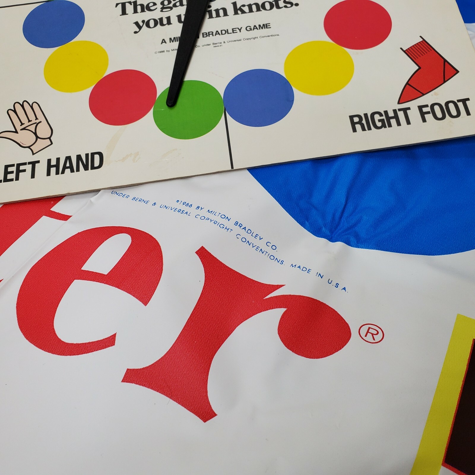 Vintage 1986 Twister Board Game Milton Bradley 80s Party Decor Game Night USA