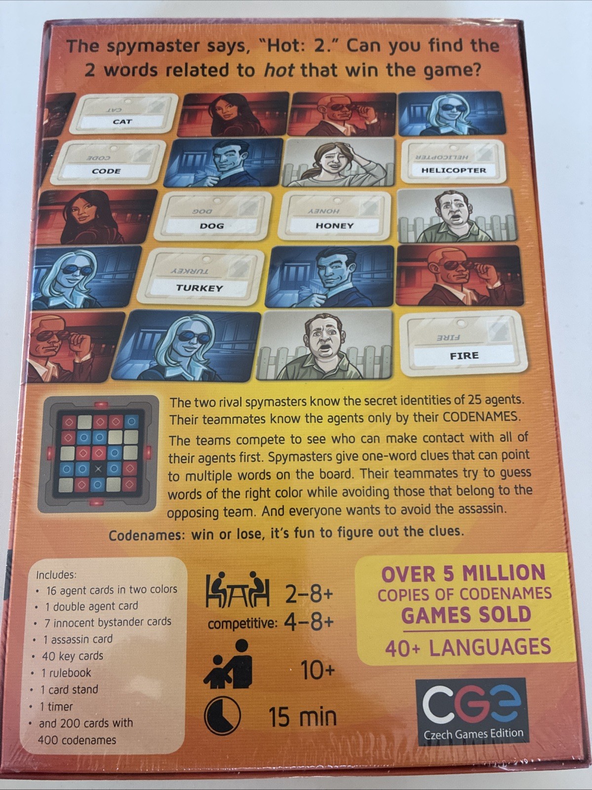Codenames Board game, Czech Games Edition. New, sealed!.
