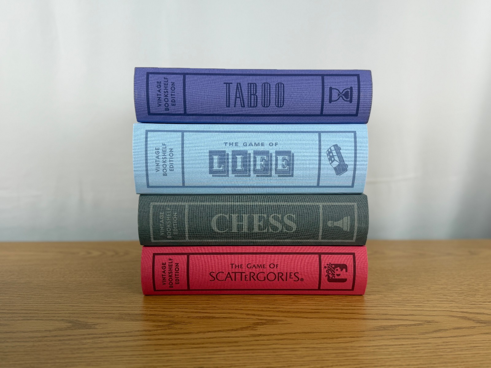 Chess, Life, Scattergories, and Taboo Vintage Bookshelf Game Collection Open Box