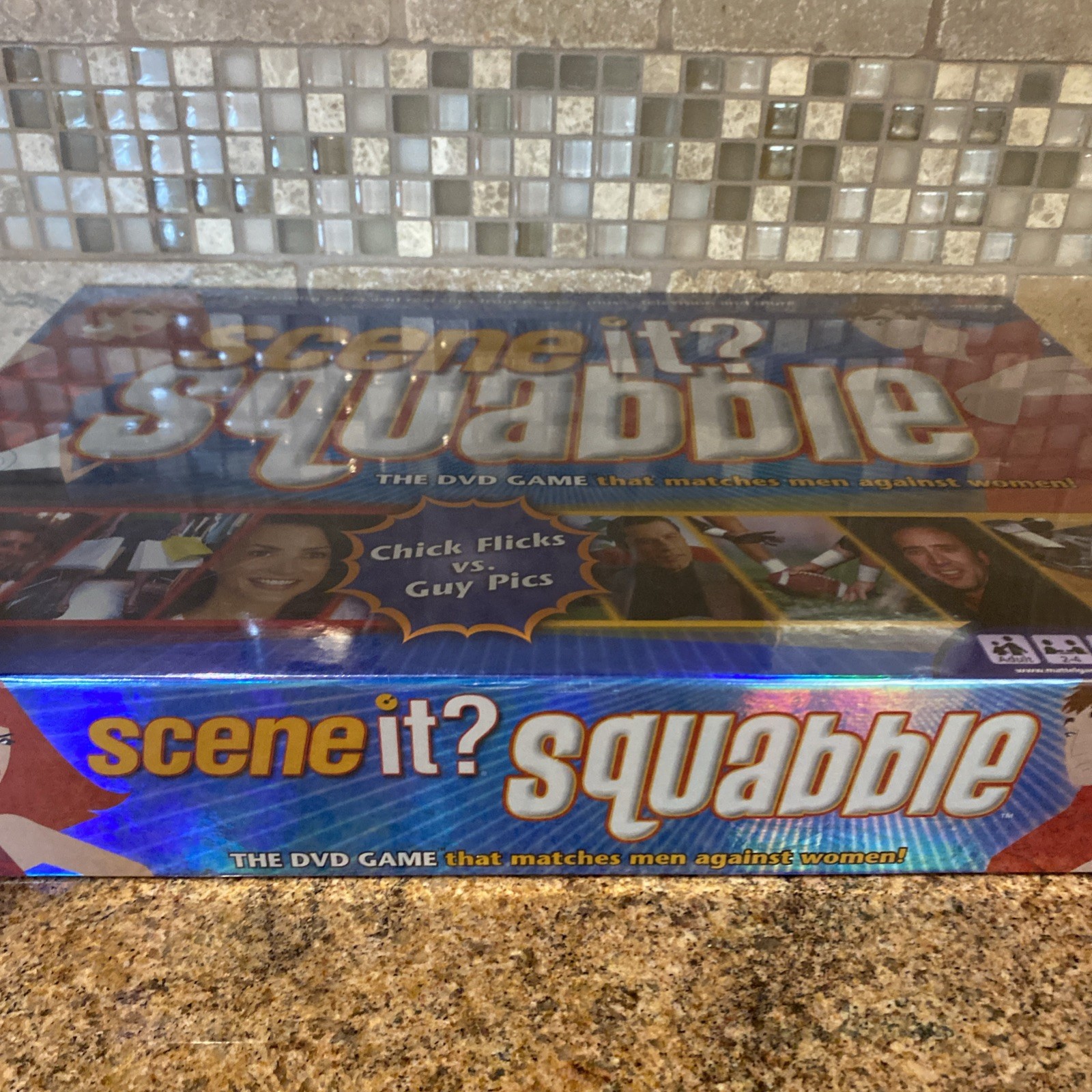 Scene it Squabble DVD Game Family Party Activity Entertainment Trivia Music New