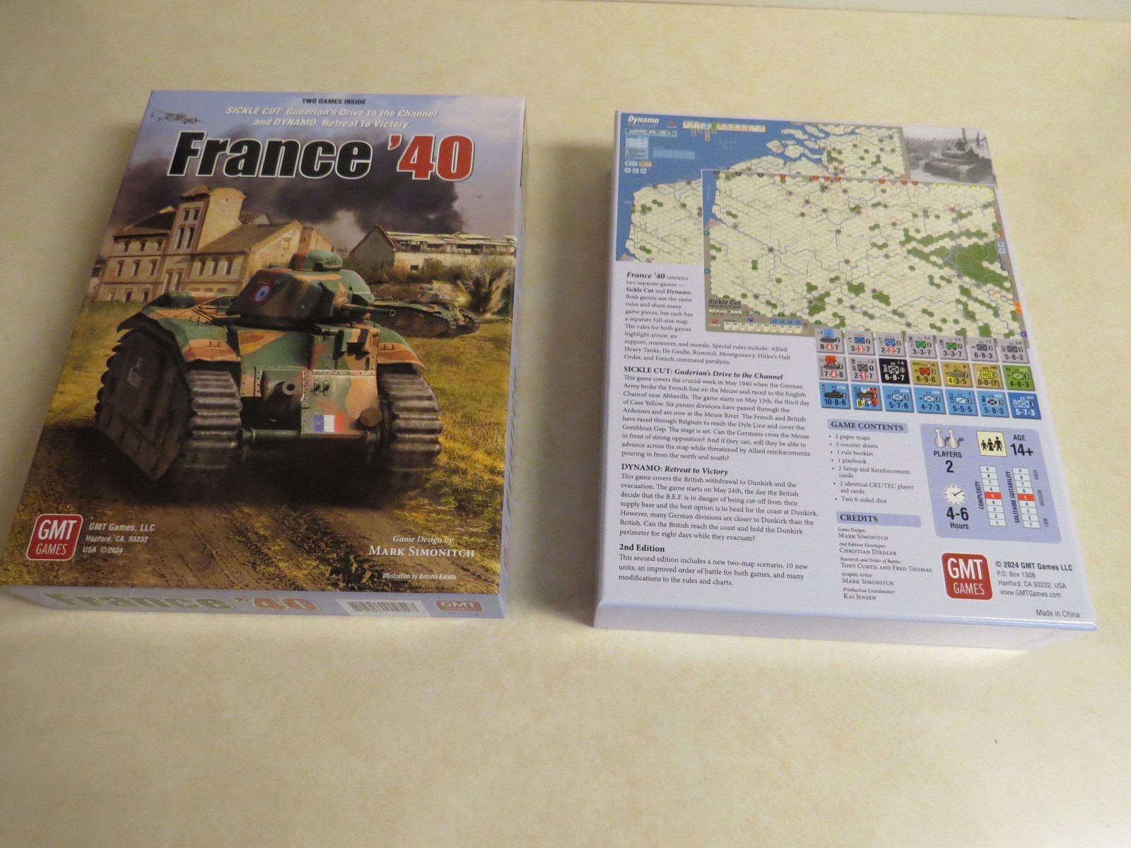 France ’40 – Sickle Cut & Dynamo (2nd Ed) Box-GMT Games Incl Errata Counters