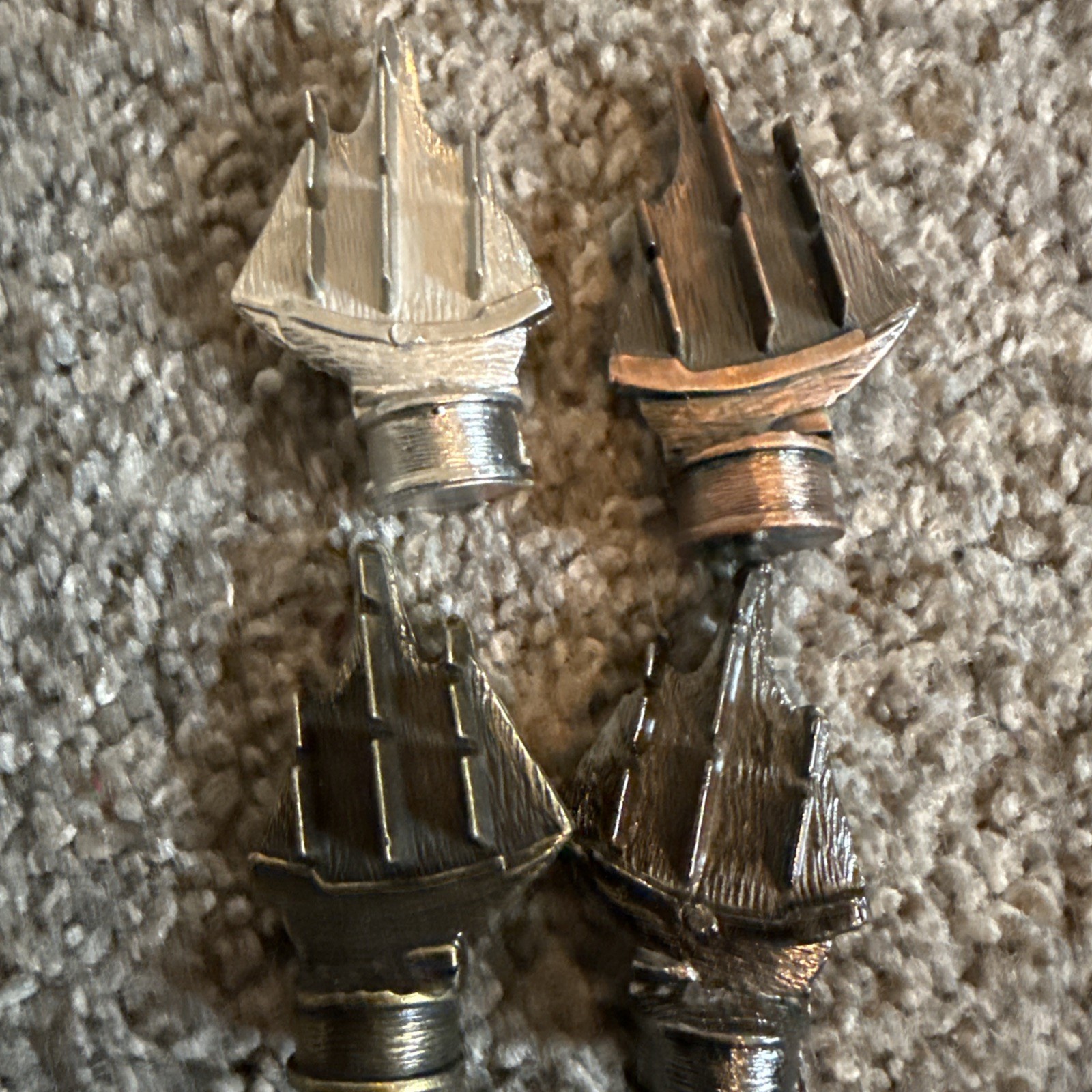 Front Porch Classics DREAD PIRATE Replacement Pieces (4) Metal PIRATE SHIPS