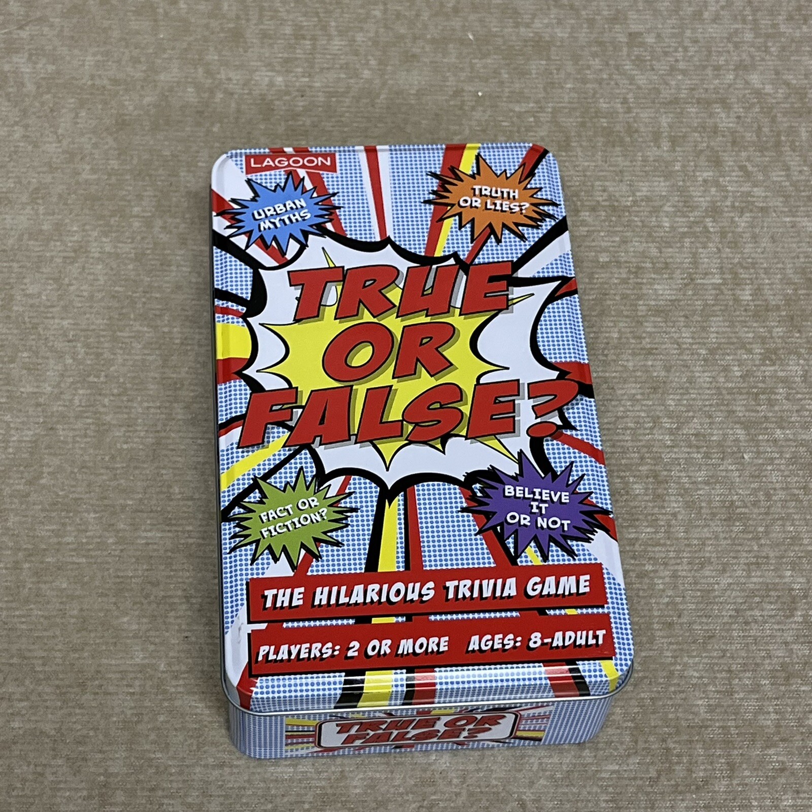 True or False Hilarious Trivia Game By Lagoon Group Imperfect Box Sealed Cards