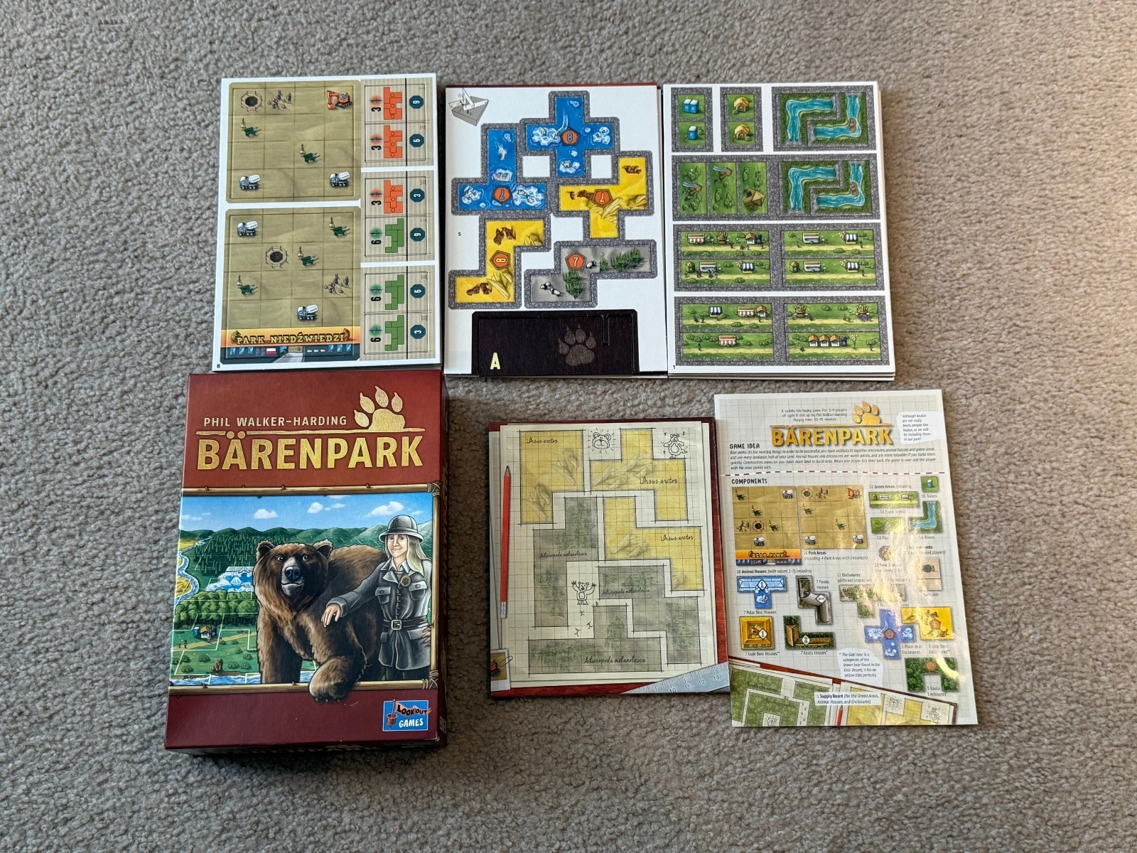 Barenpark Board Game by Lookout Games! – Never Played & Unpunched – Complete Phi