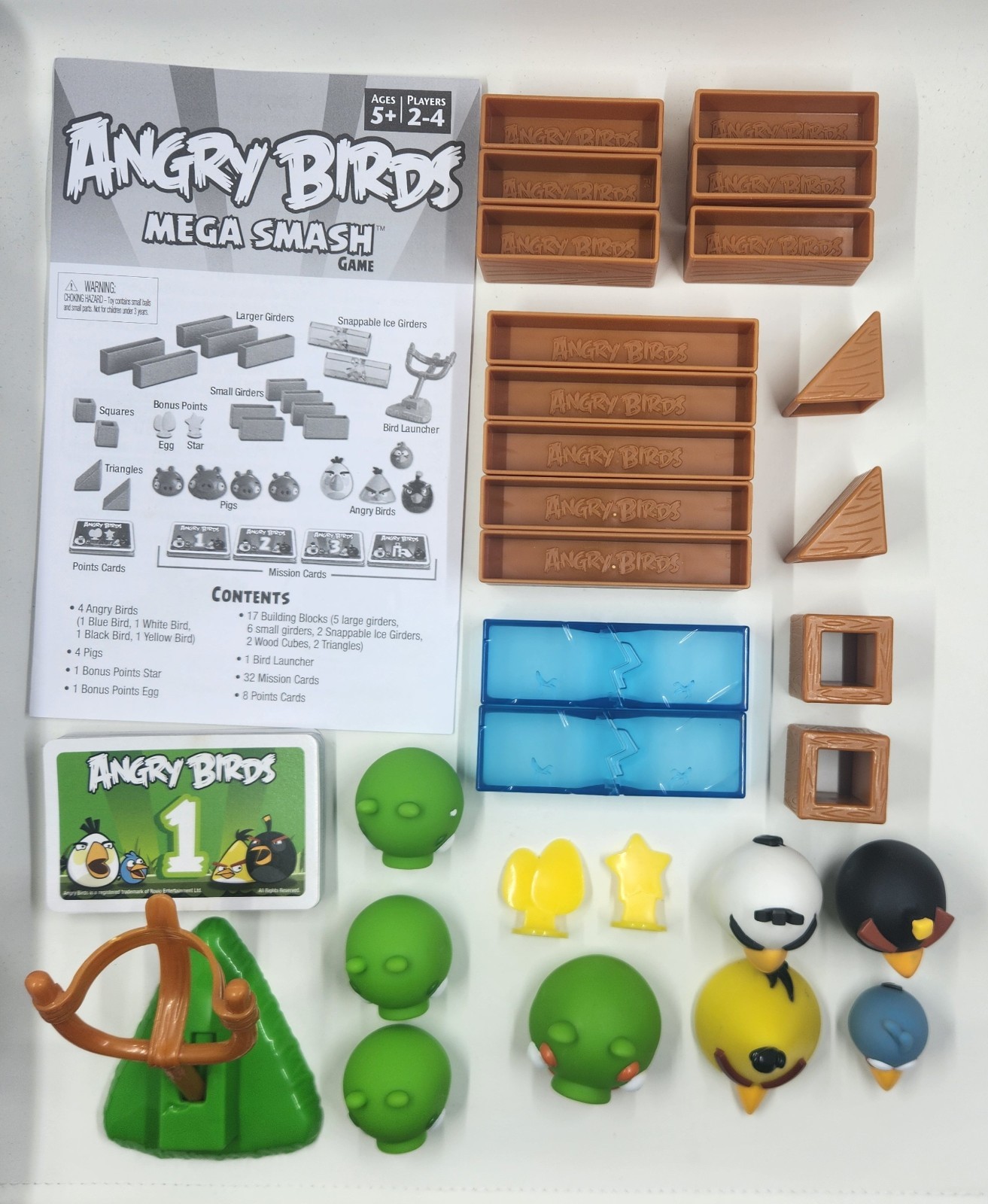 Angry Birds Mega Smash Game Toys R Us Exclusive Mattel Brand 100% Complete Rare