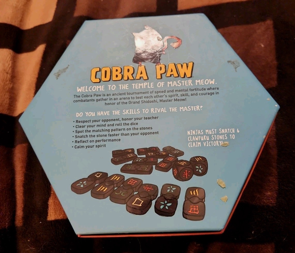 Cobra Paw Game Ninja Tile Stategy Game 100% Complete Great Condition