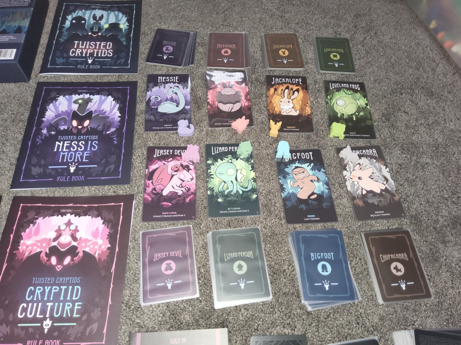 Twisted Cryptids Kickstarter Cryptid Culture Base Game Ness Is more Expansion 3