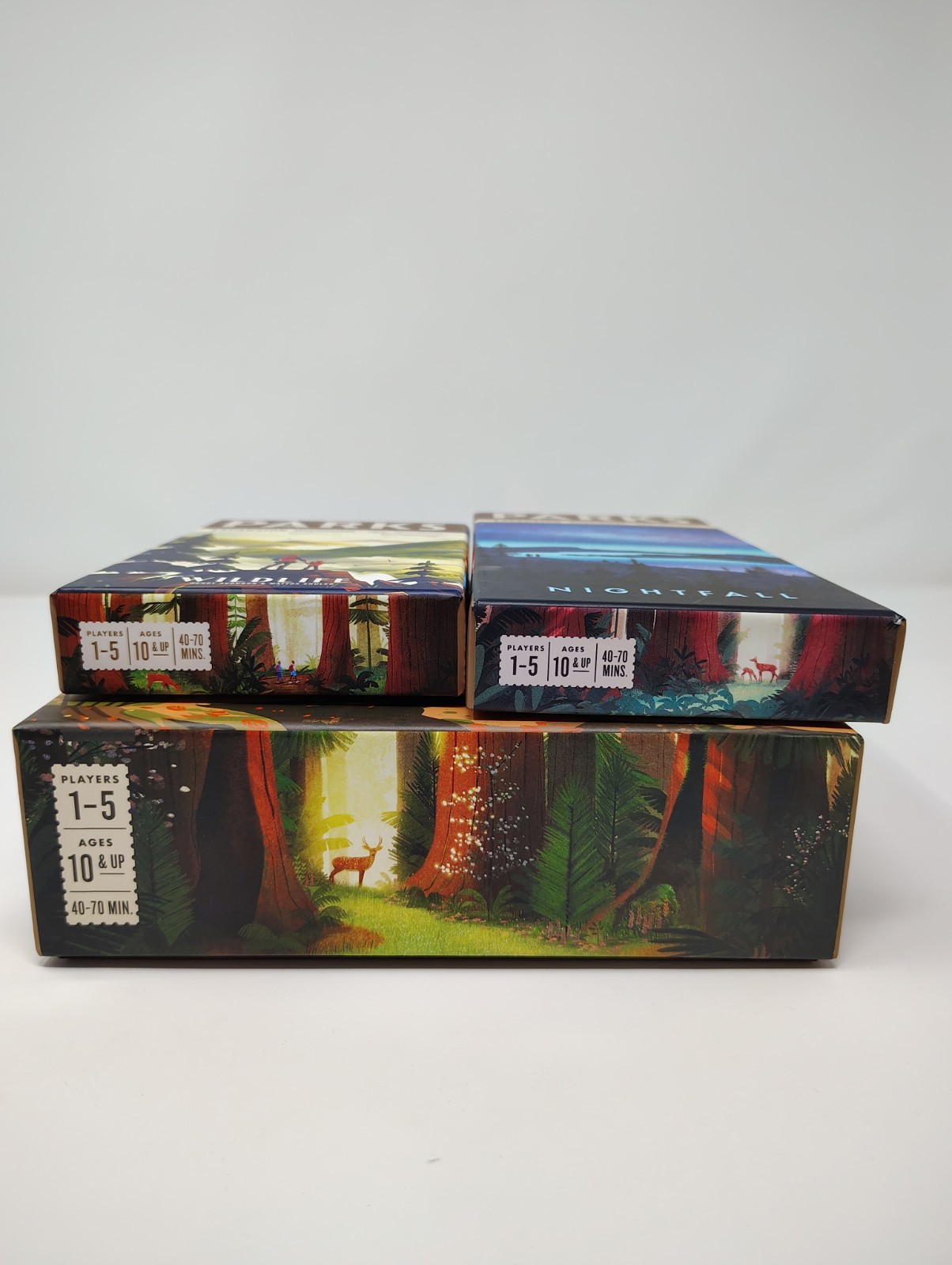 Keymaster Games: PARKS Board Game 1st Ed + Nightfall & Wildlife Expansions