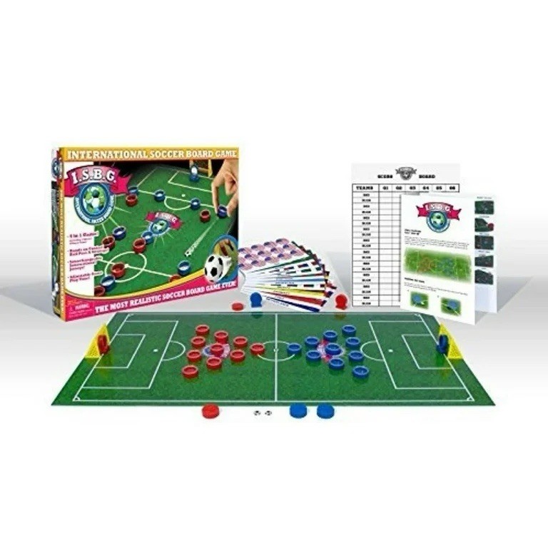 I.S.B.G World Cup International Soccer Board Game 4-in-1, 2+ Players, 10 Teams