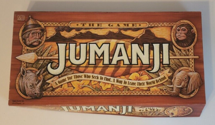 Original Jumanji Board Game Milton Bradley 1995 Sealed Parts Sticker Sheet #4407