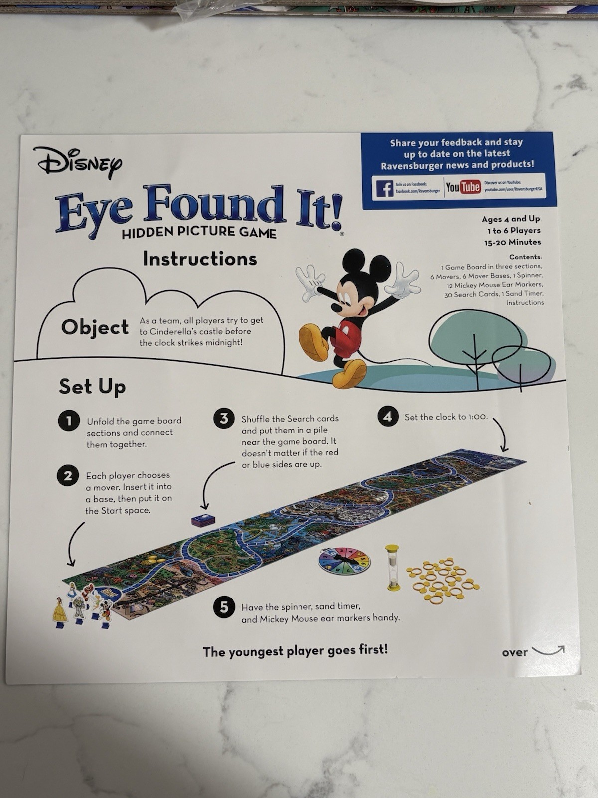 Ravensburger Disney Eye Found It Hidden Picture Game Complete Ages 4+