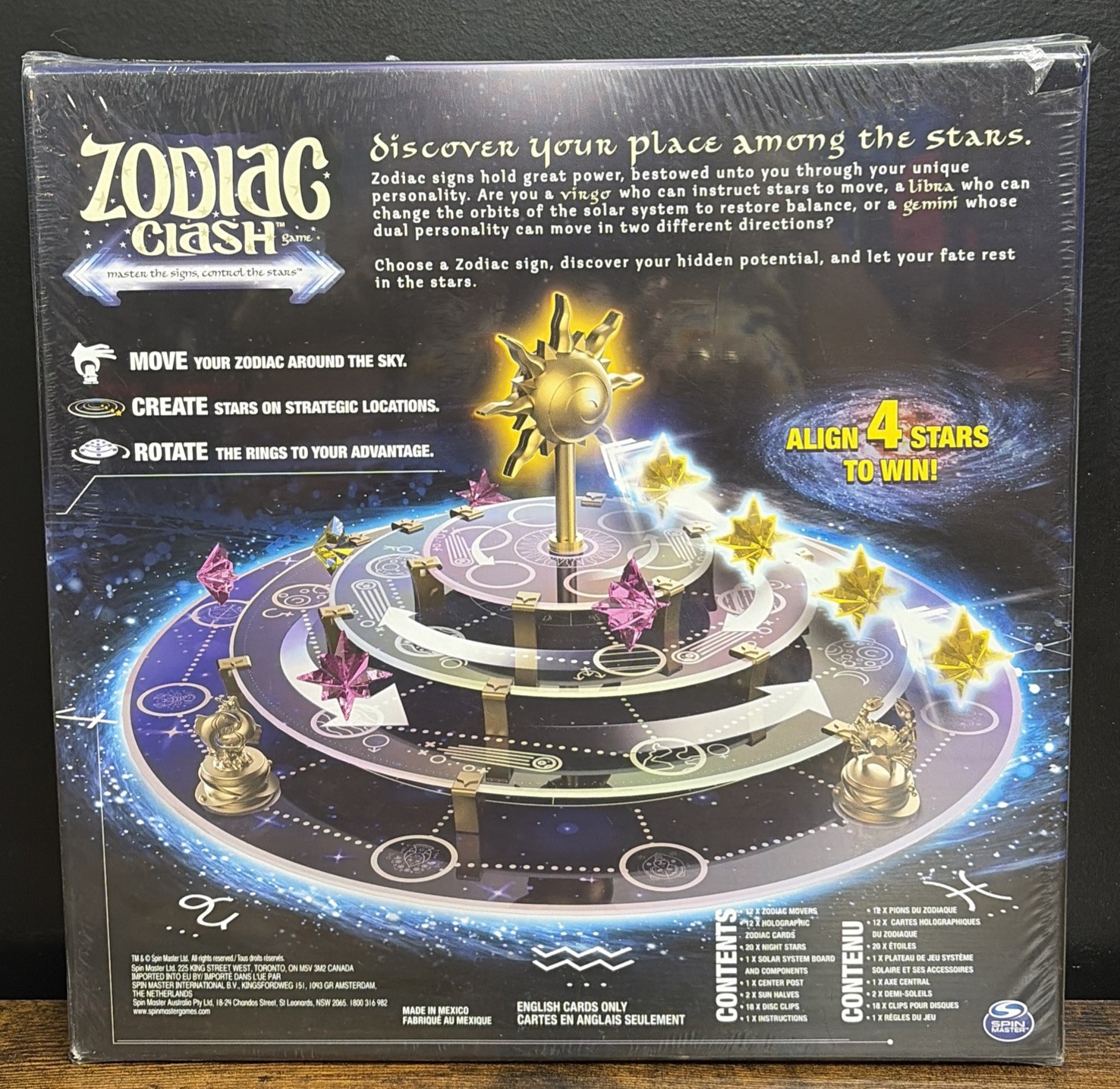 Spin Master Zodiac Clash Master The Sign Board Game Astrology Signs 2-4 Players