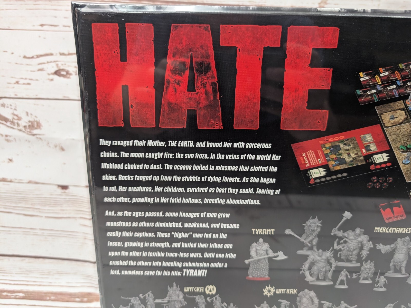 Hate Board Game Adrian Smith Brutal Skirmish Miniatures Combat Apocalyptic NIS