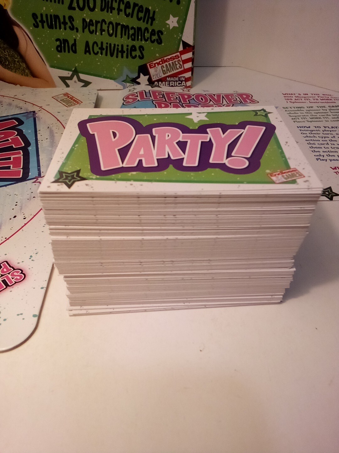 Kids Sleepover Game Lot – THE SLEEPOVER PARTY GAME & PILLOW FIGHT CARD GAME