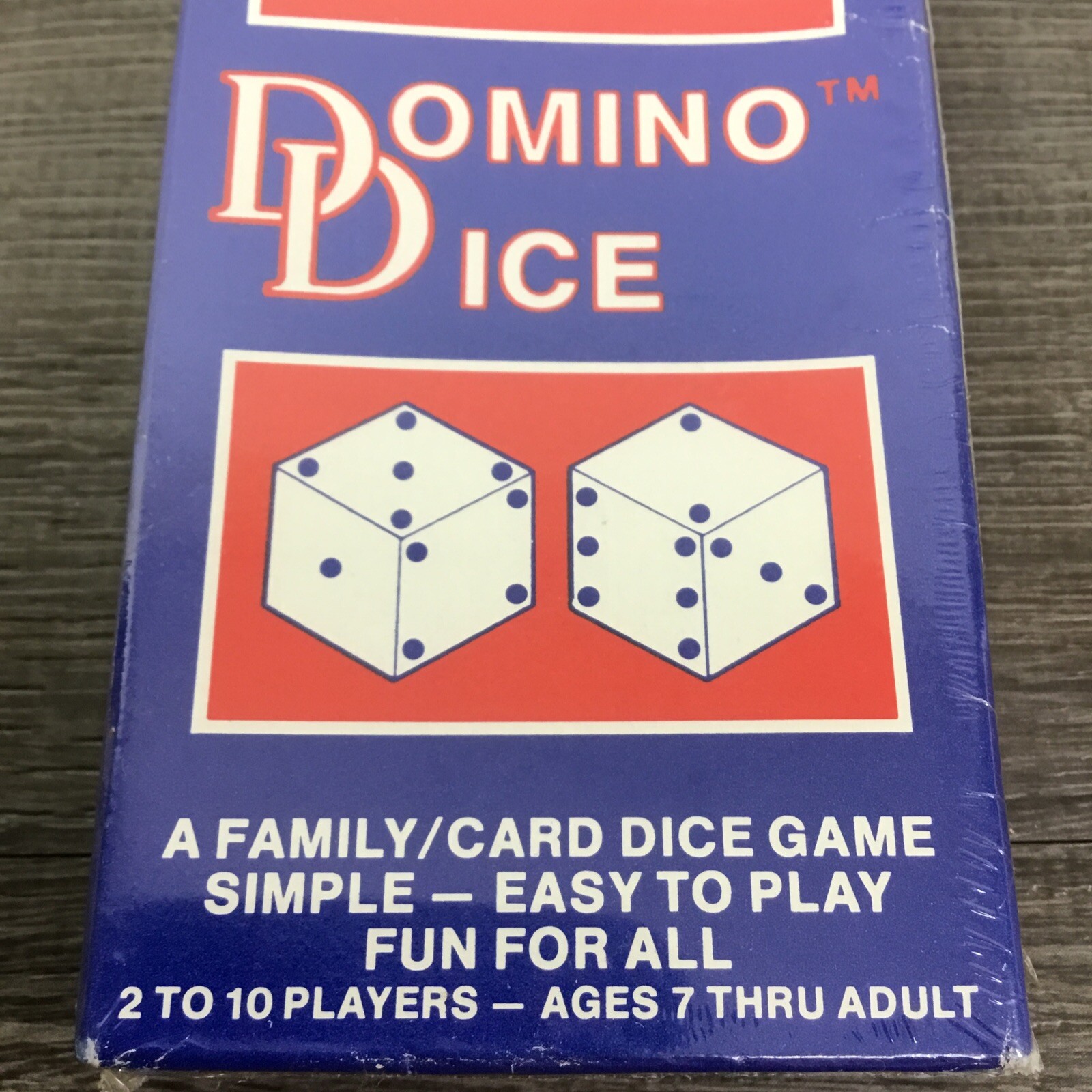 Domino Dice Card Game by Universal Games 54 Cards, 2 Dice, Chips 1981 Sealed