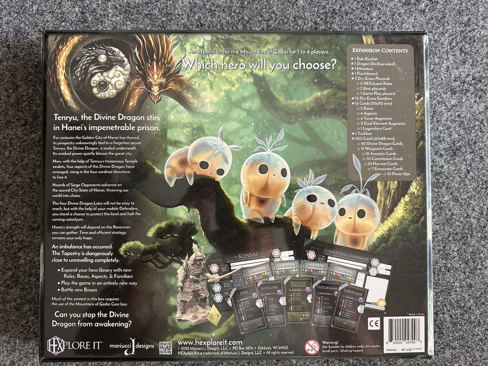 HEXplore-It The Mountains of Godai + Both Exps + SG Pack + Elemental Dice Bag