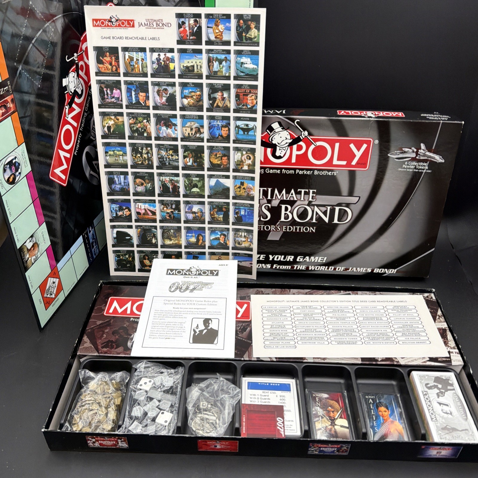 NIOB 2008 Monopoly Ultimate James Bond 007 Collection Hasbro