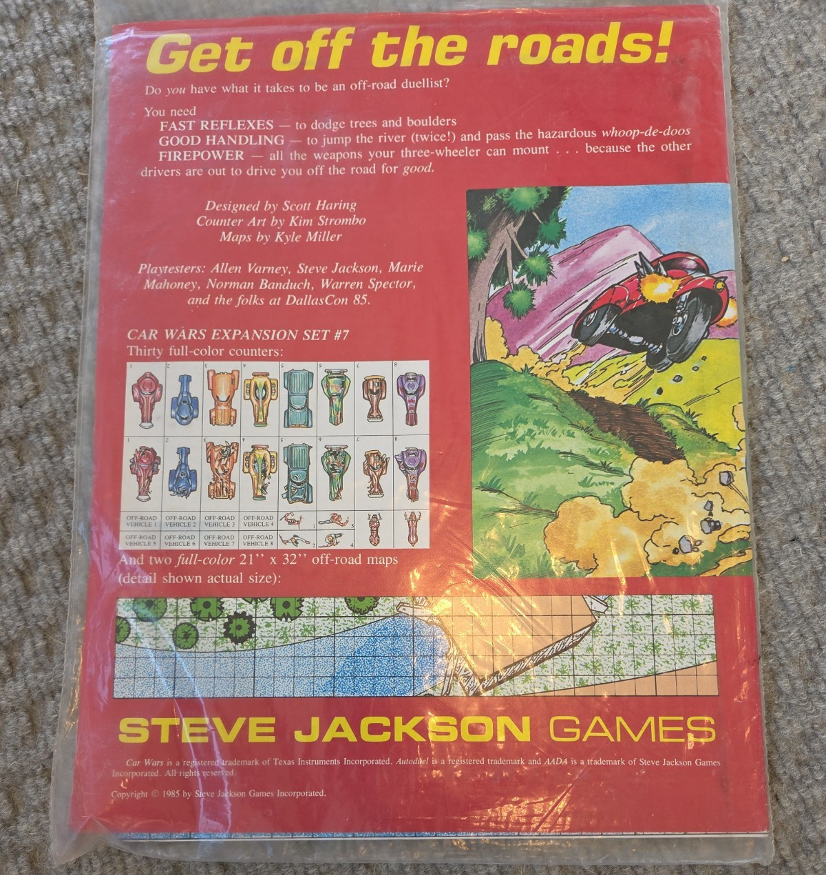 Car Wars by Steve Jackson Games lot Boat Wars Chopper Challenge Off Road Dueling
